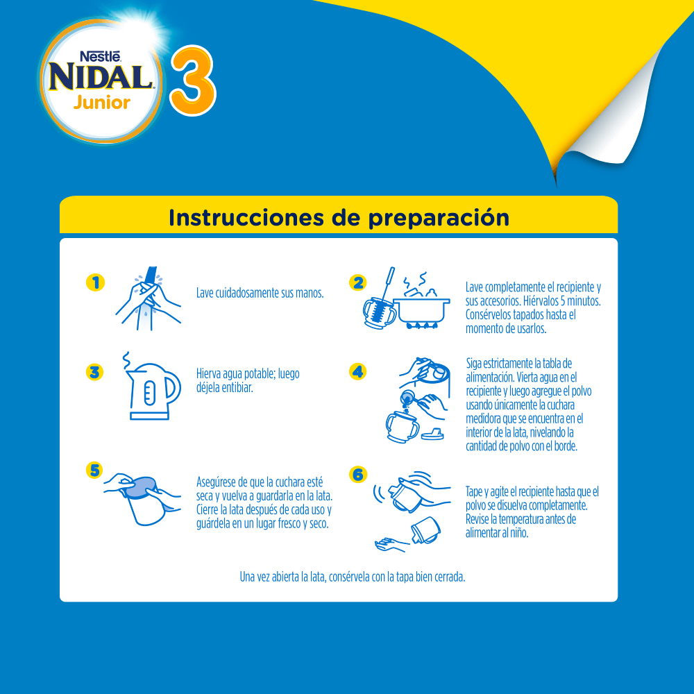 Fórmula Láctea NIDAL® 3  Junior 800g 