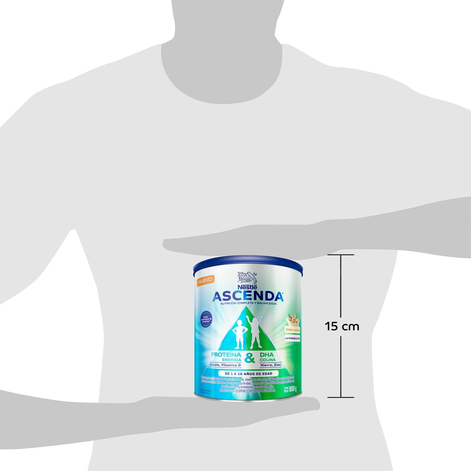 Ascenda tamaño de lata