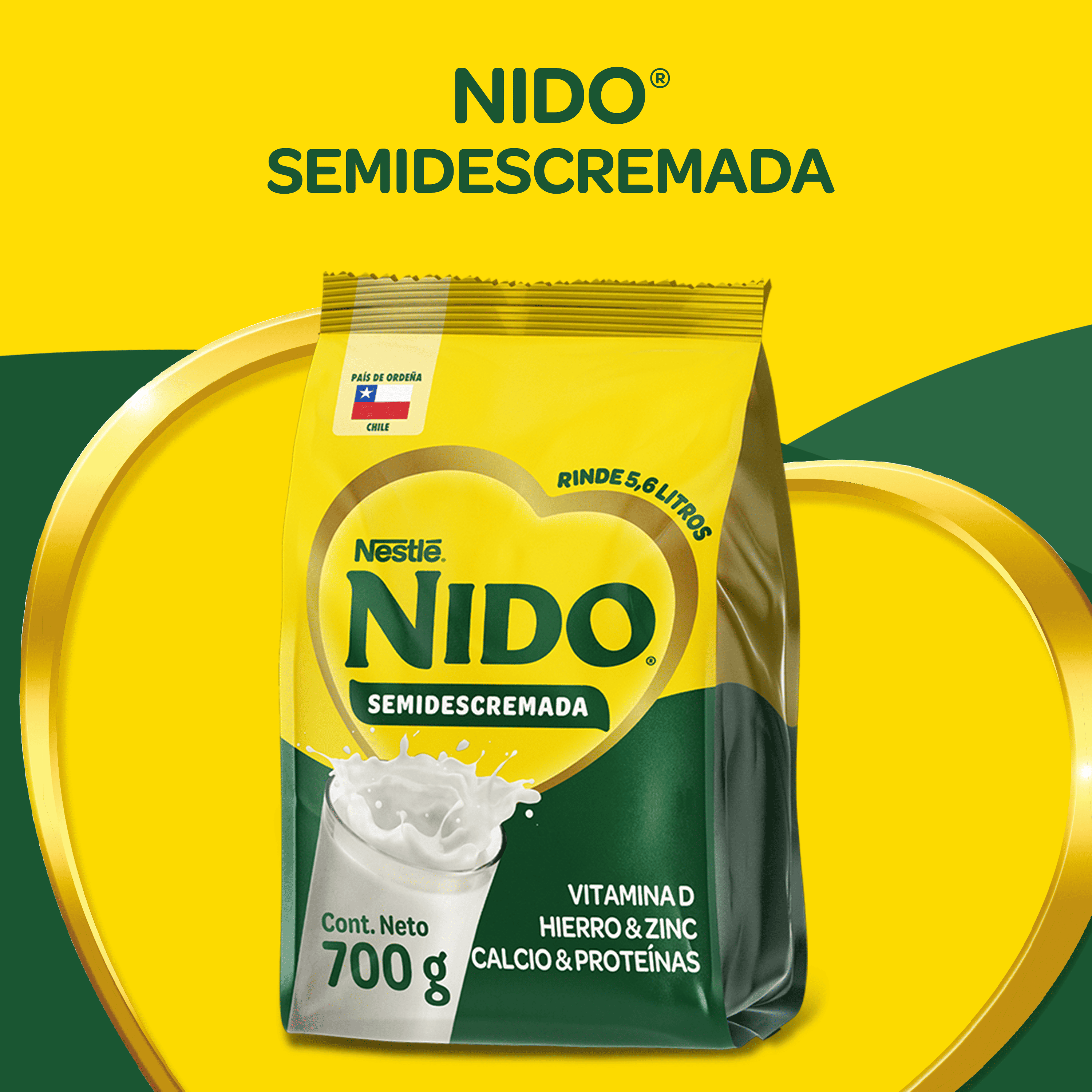 Leche en Polvo NIDO® Semidescremada 