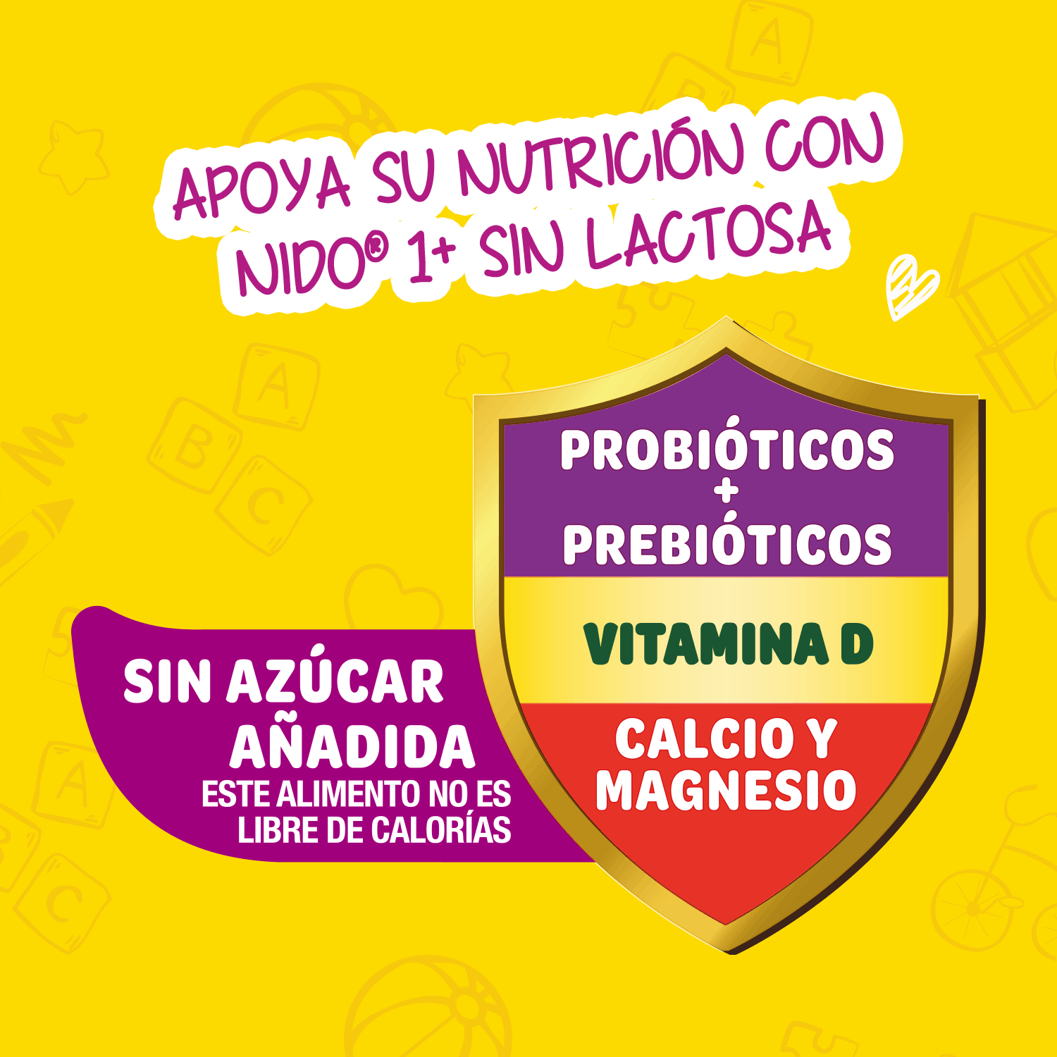 Fórmula Láctea NIDO® 1+ Sin Lactosa