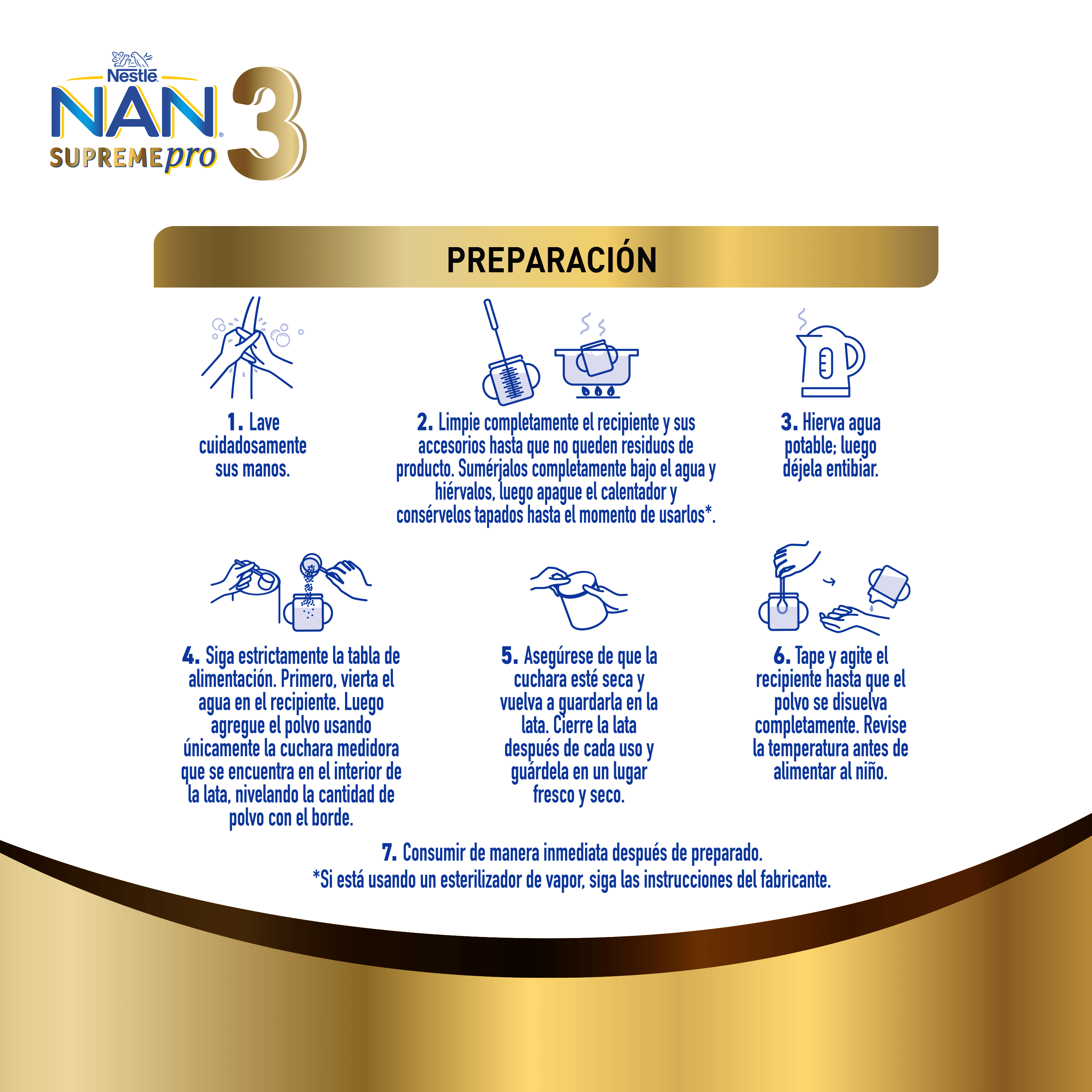 Fórmula Infantil NAN® 3 SupremePro 800g 