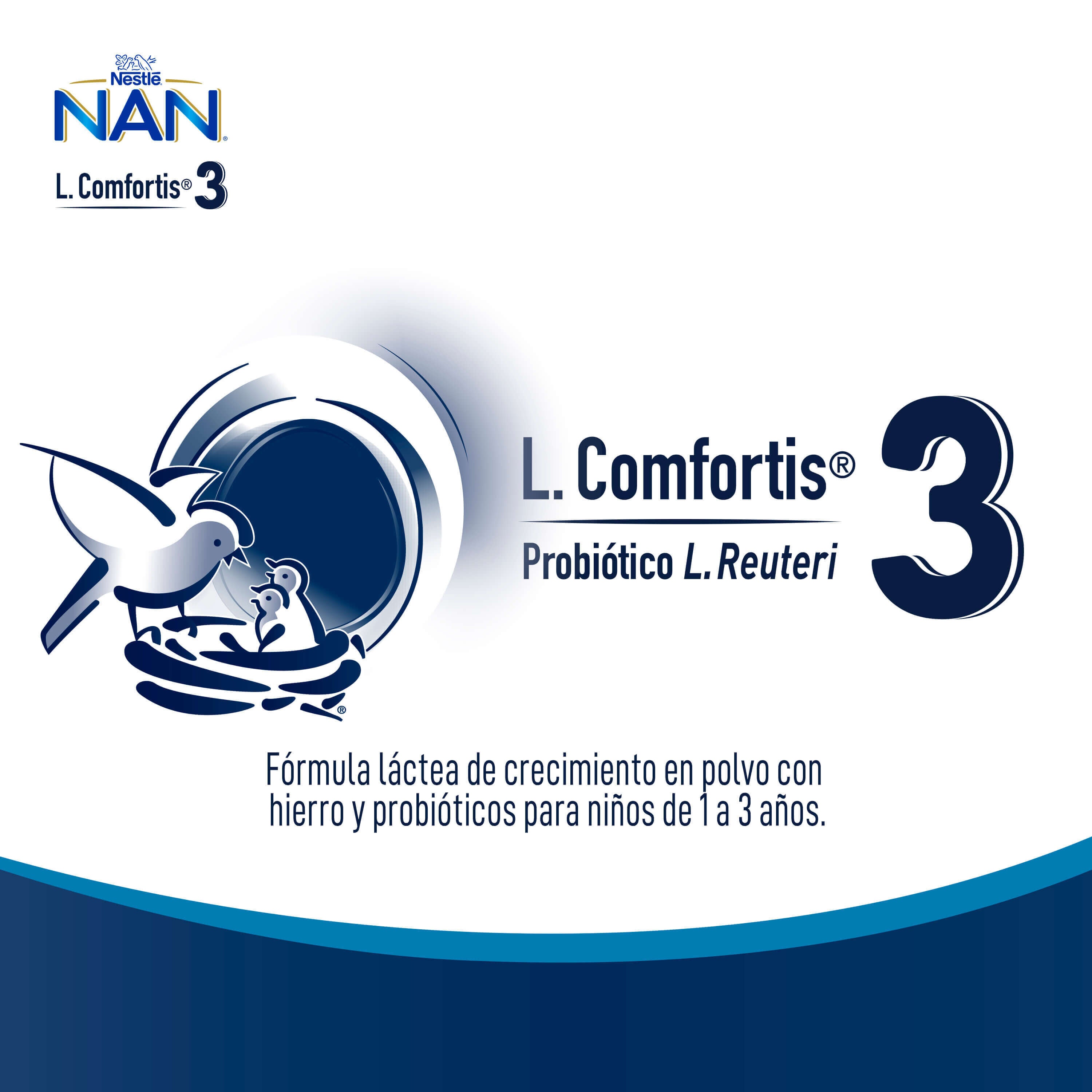 Fórmula láctea NAN® 3 L COMFORTIS® 800g