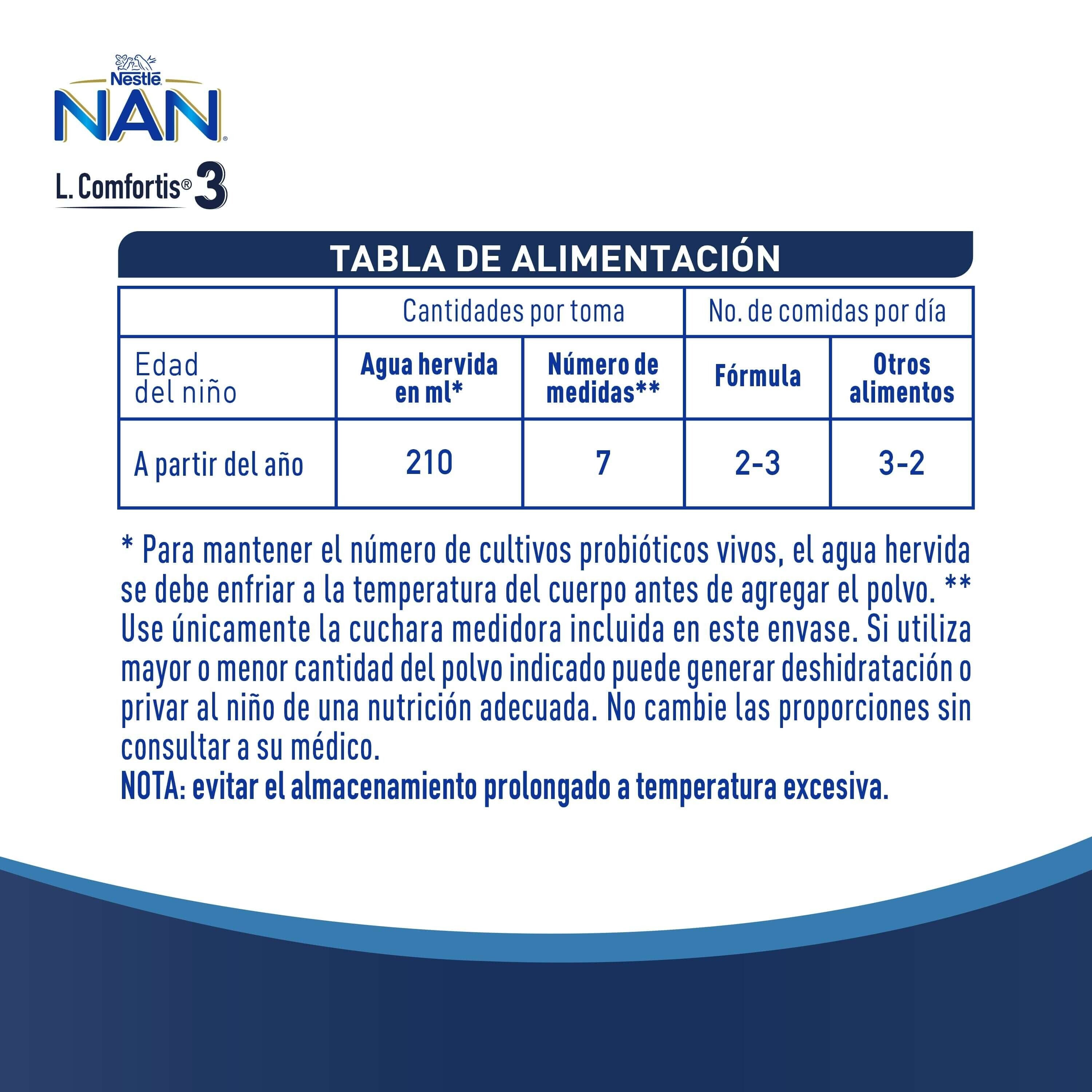 Fórmula Infantil NAN® 3 L Comfortis 800g