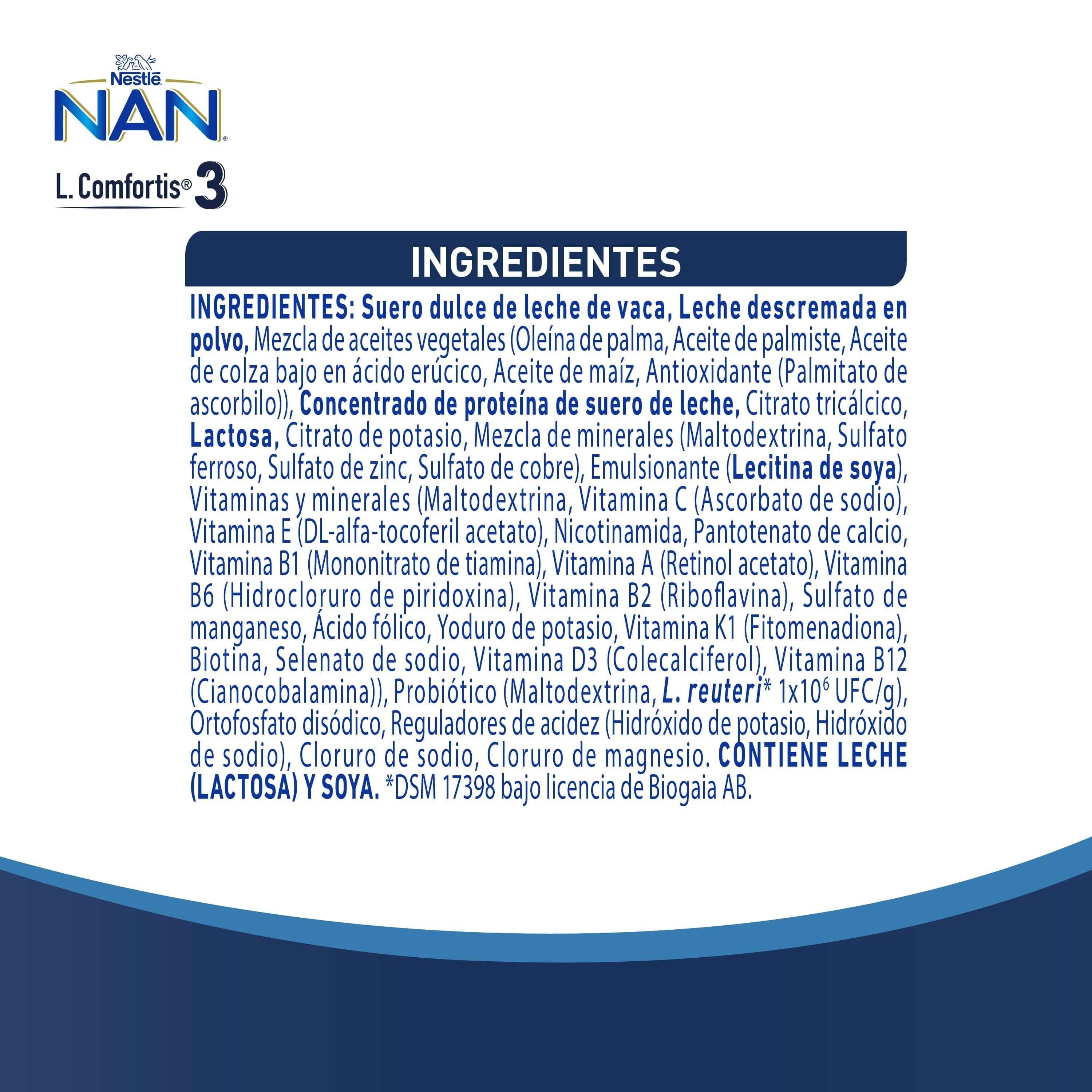 Fórmula Infantil NAN® 3 L Comfortis 800g