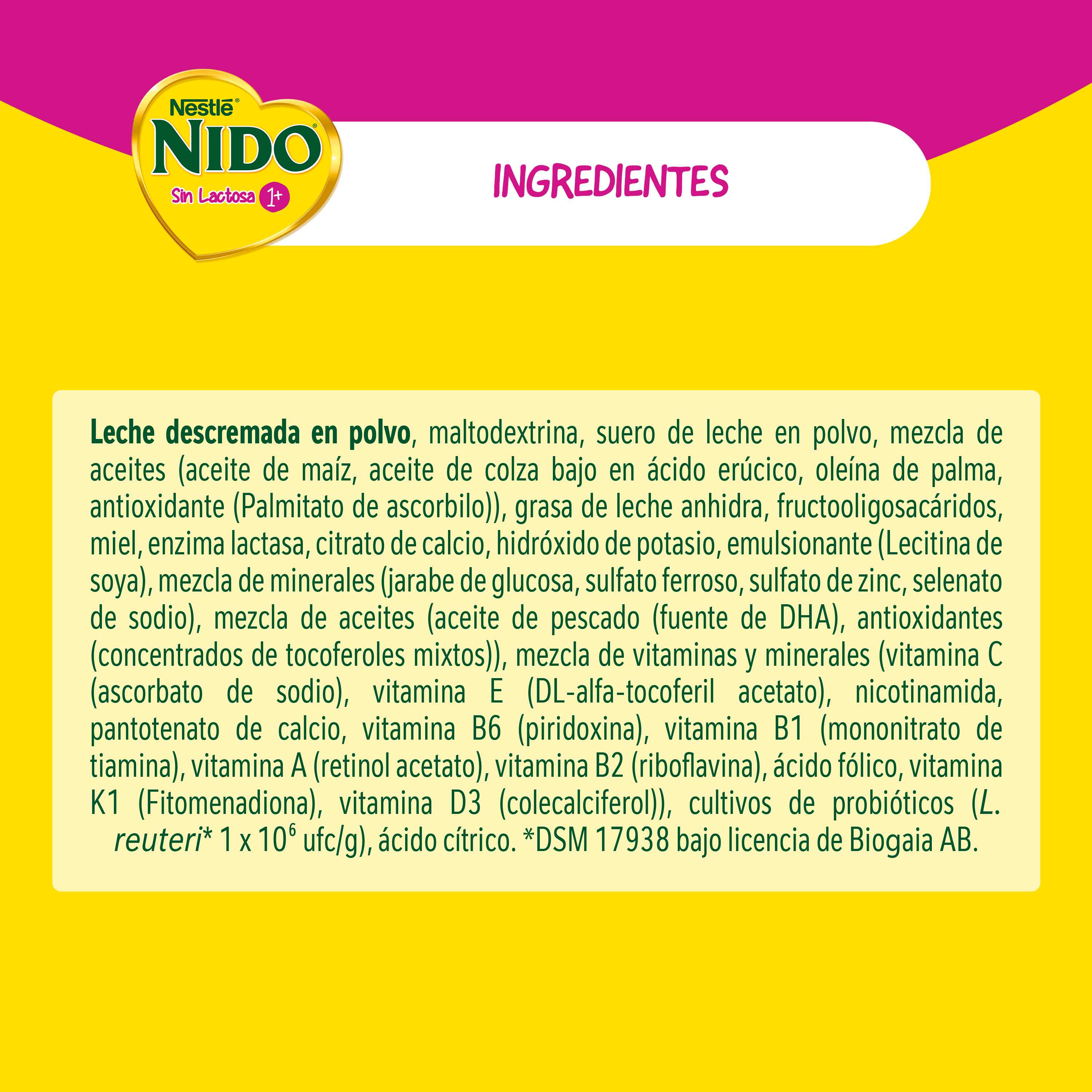 Nido 1+ Sin Lactosa