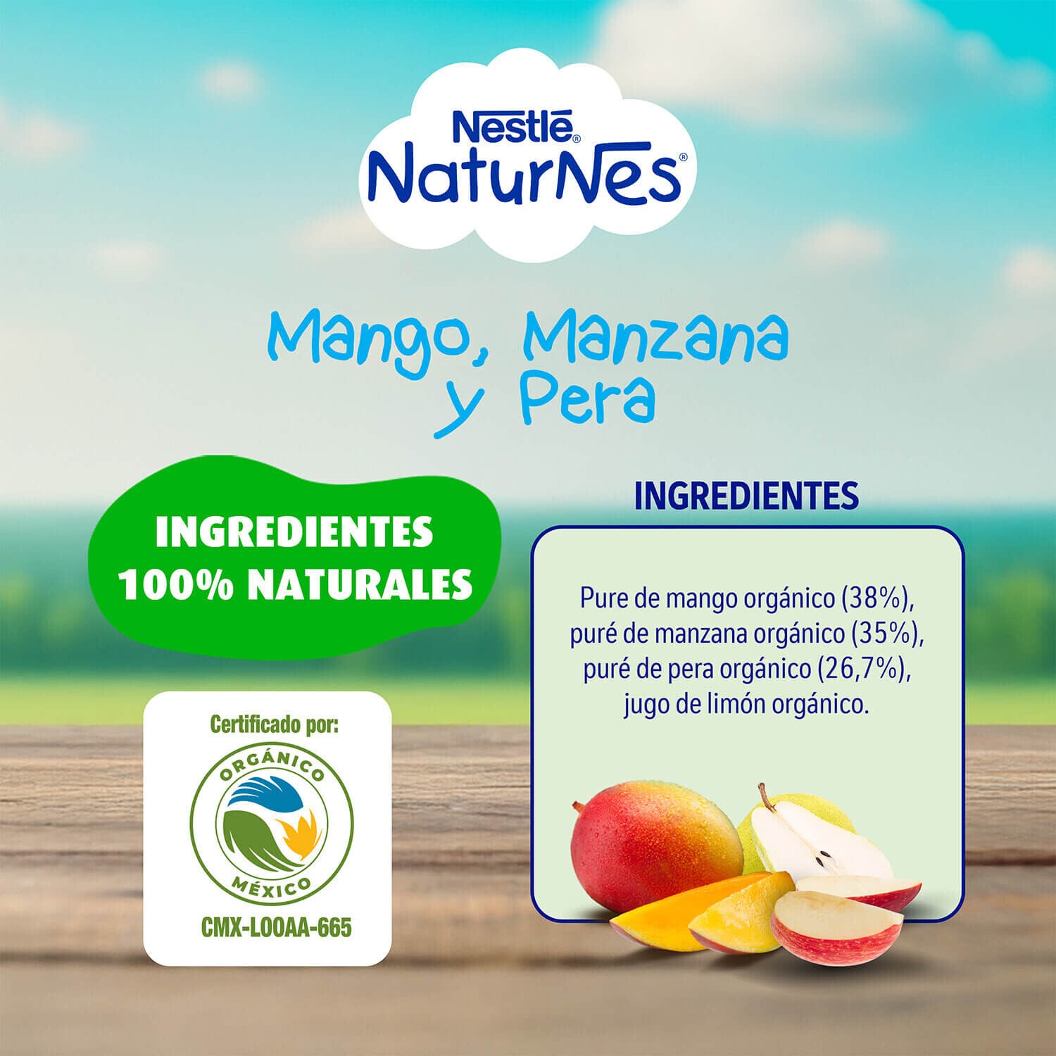Colado Naturnes® Orgánico Manzana 100g
