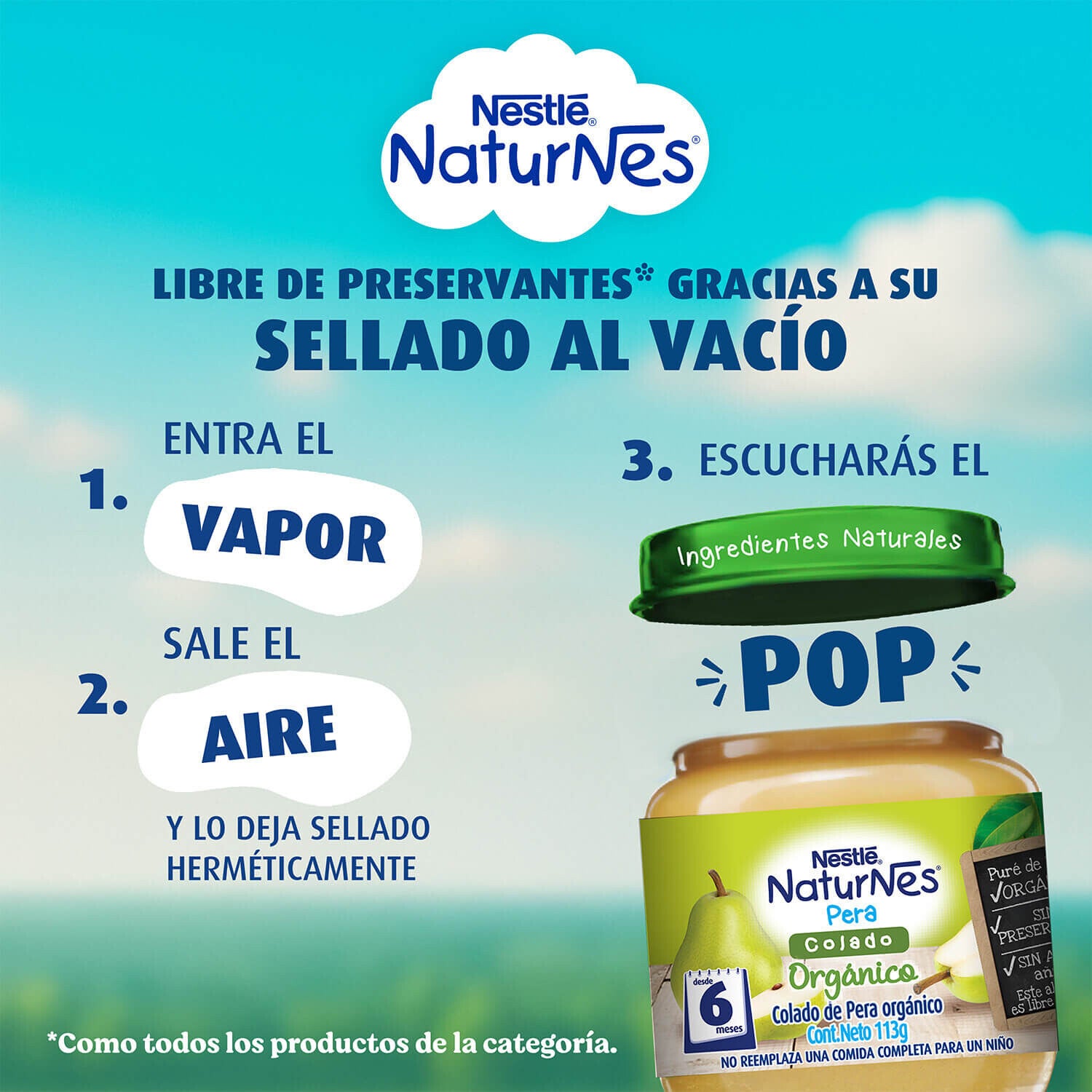 Colado Naturnes® Orgánico Pera 113g