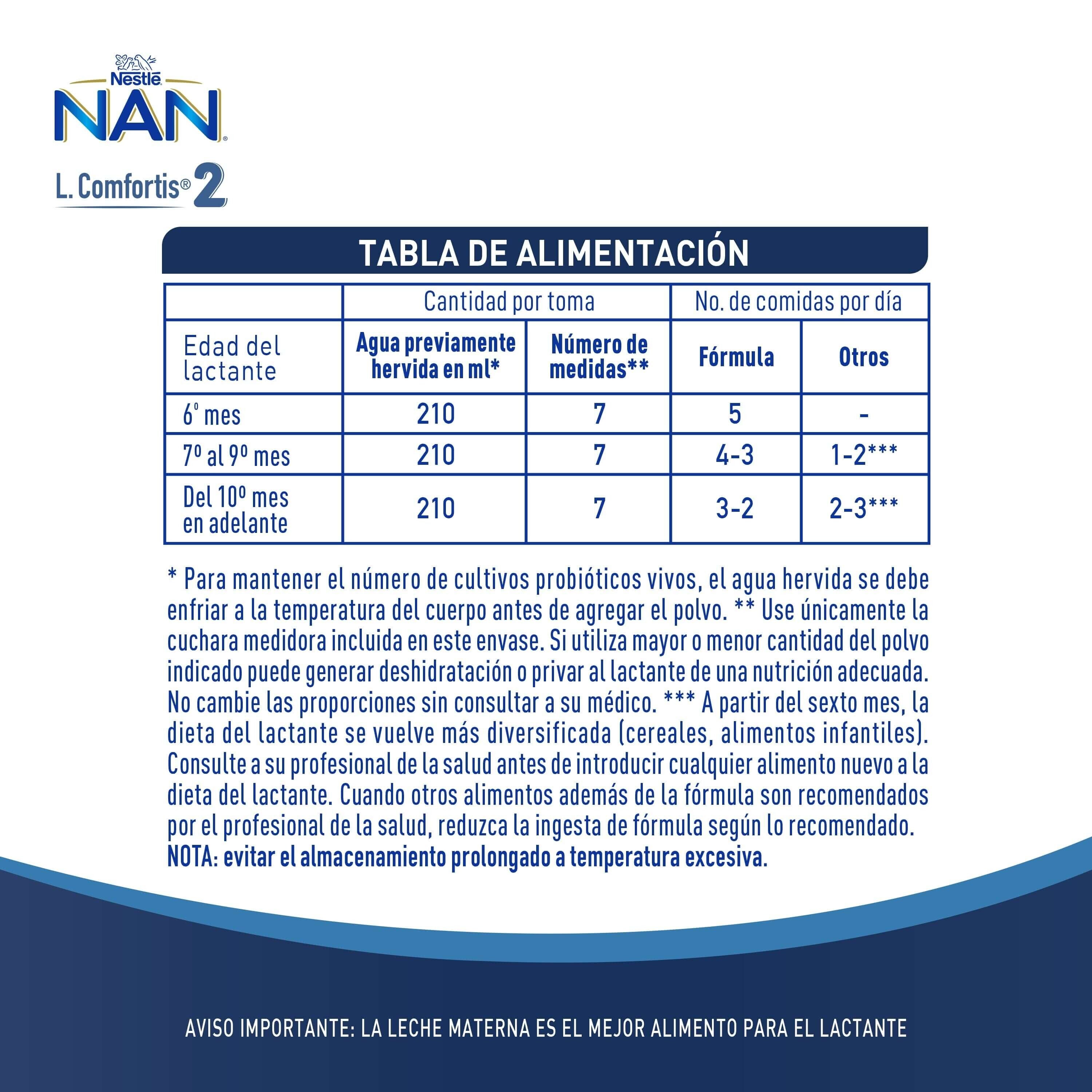 Fórmula Infantil NAN® 2 L Comfortis 800g