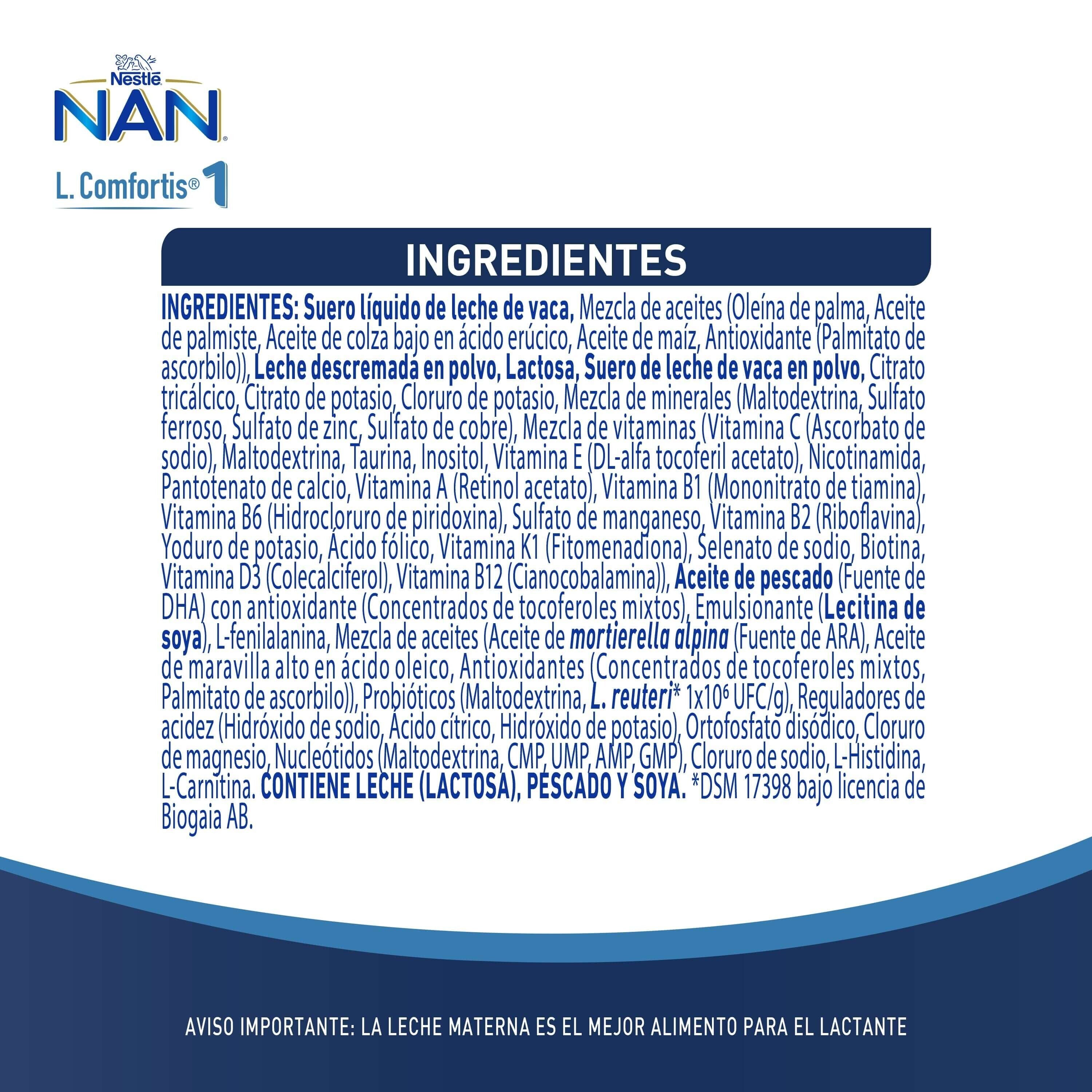 Fórmula Infantil NAN® 1 L Comfortis 800g