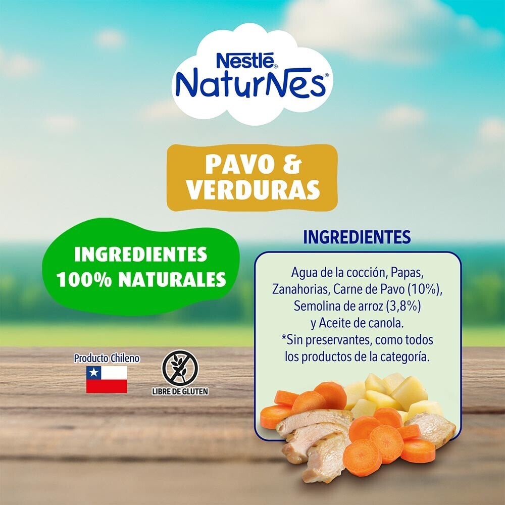Colado Naturnes Pavo y Verduras 215g