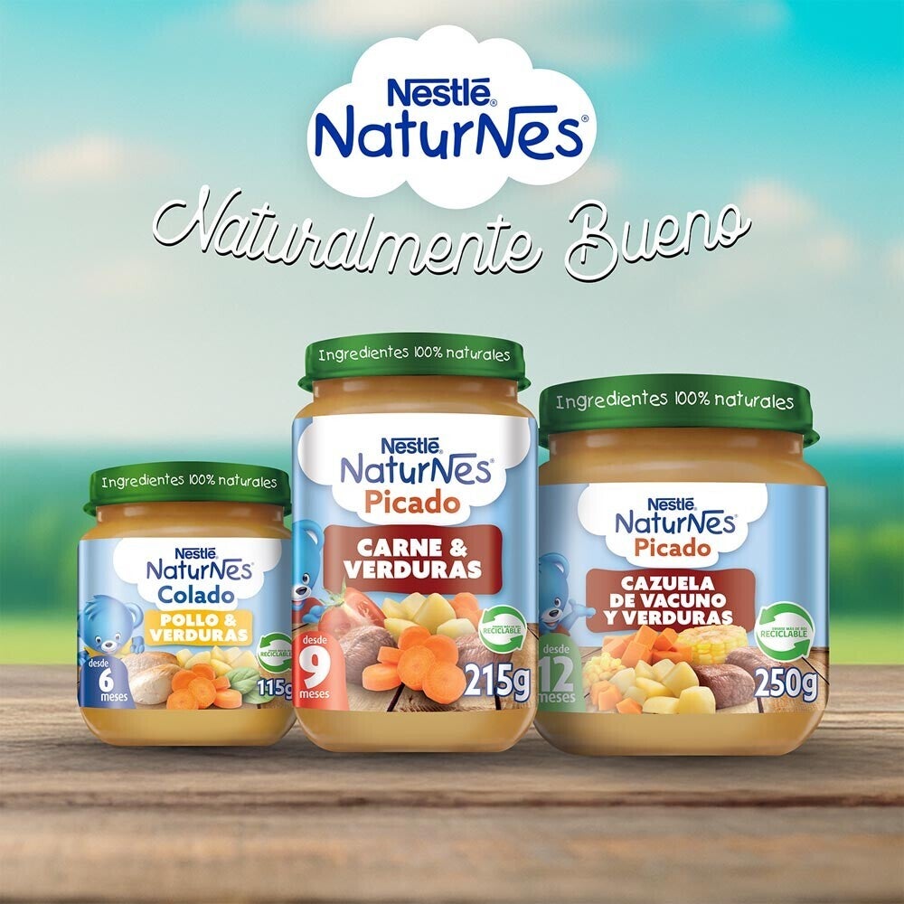 Colado Naturnes Carne y Verduras 215g