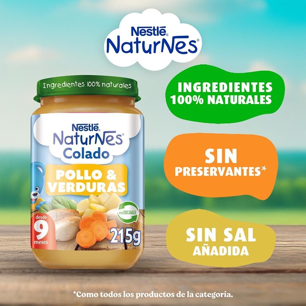 Colado Naturnes Pollo y Verduras 215g