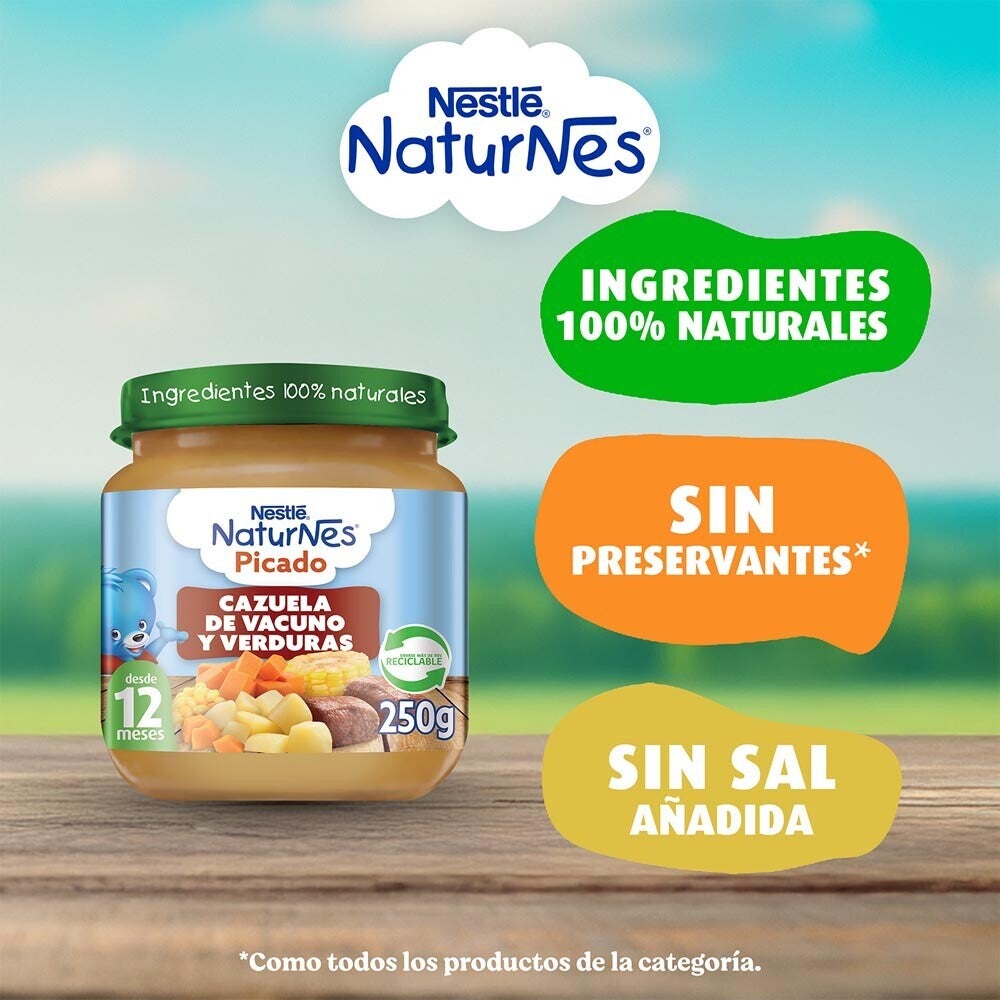 Picado Naturnes Cazuela de Vacuno 250g