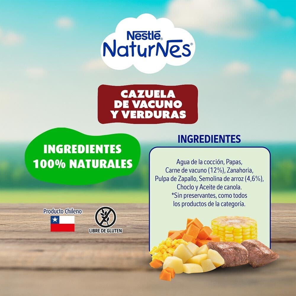 Picado Naturnes Cazuela de Vacuno 250g
