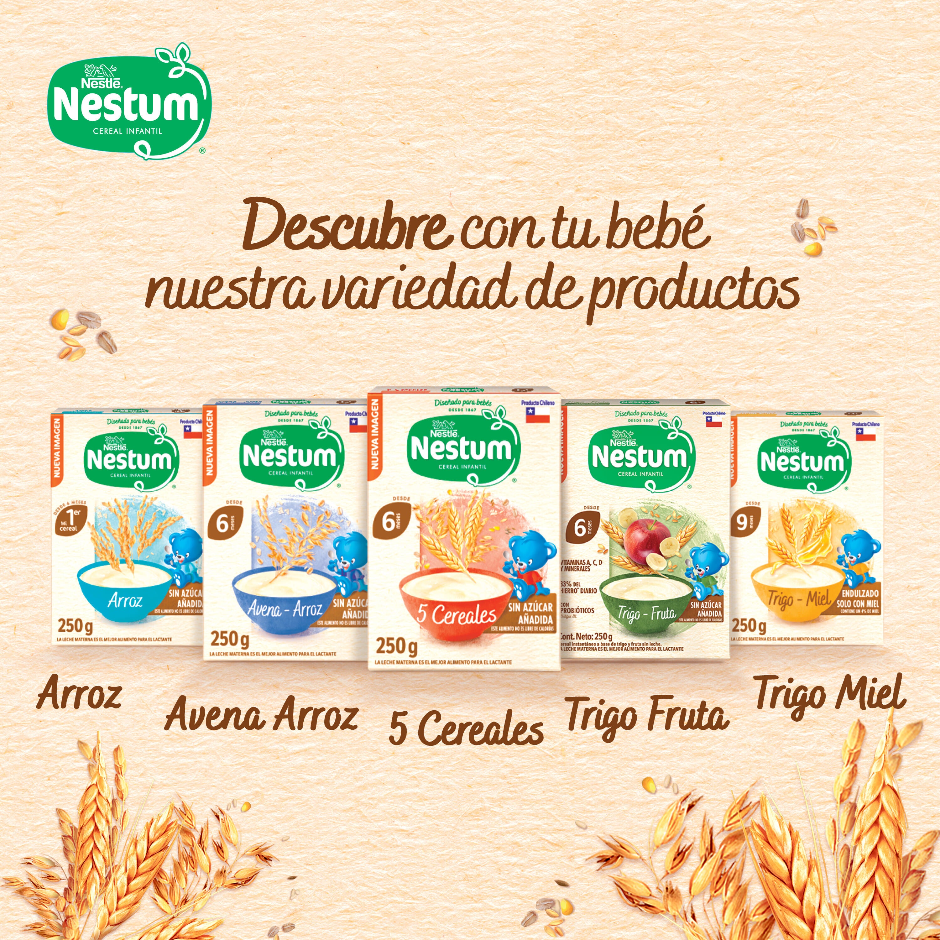 Cereal Infantil CERELAC® 5 Cereales y Leche 400g