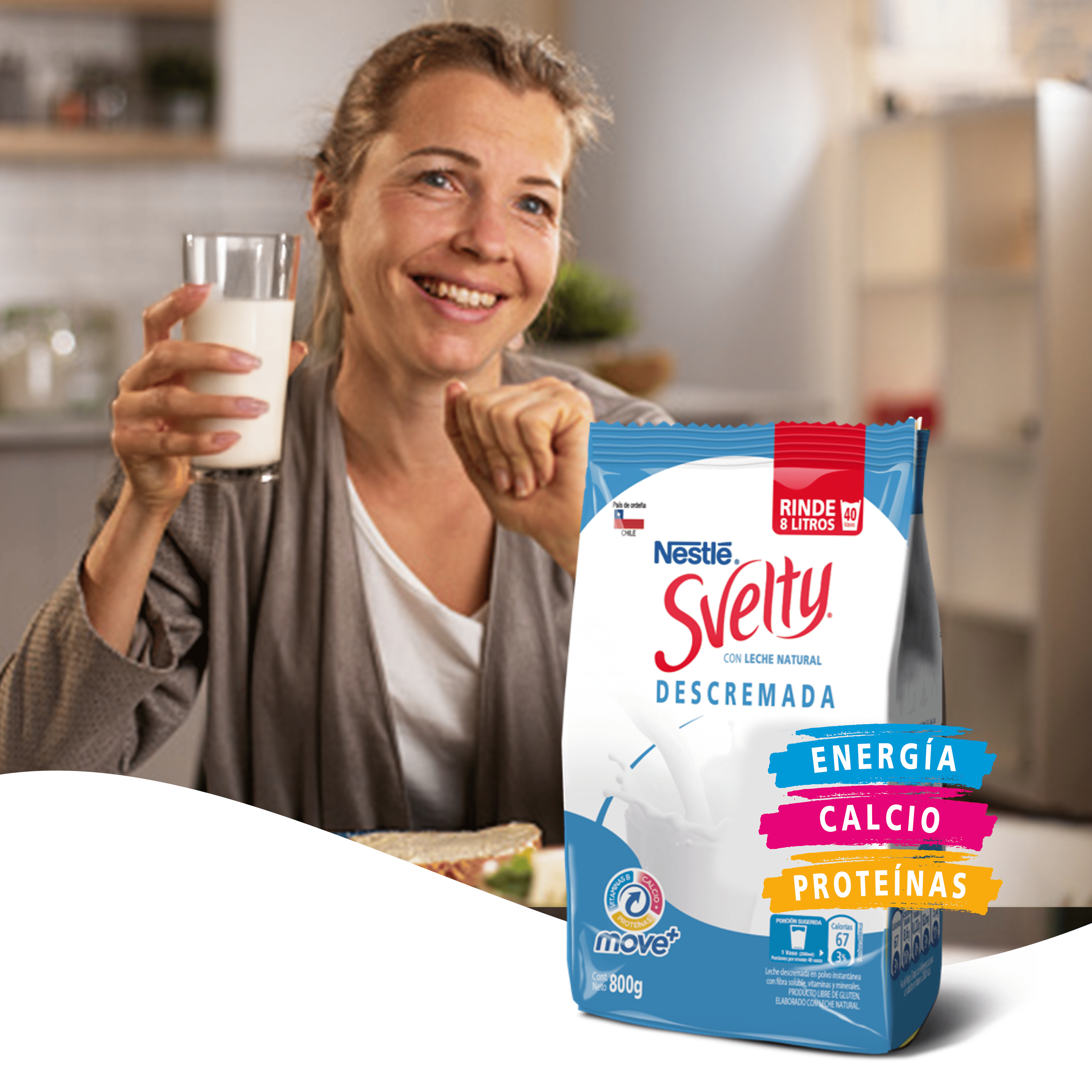 Leche en Polvo SVELTY®  Descremada