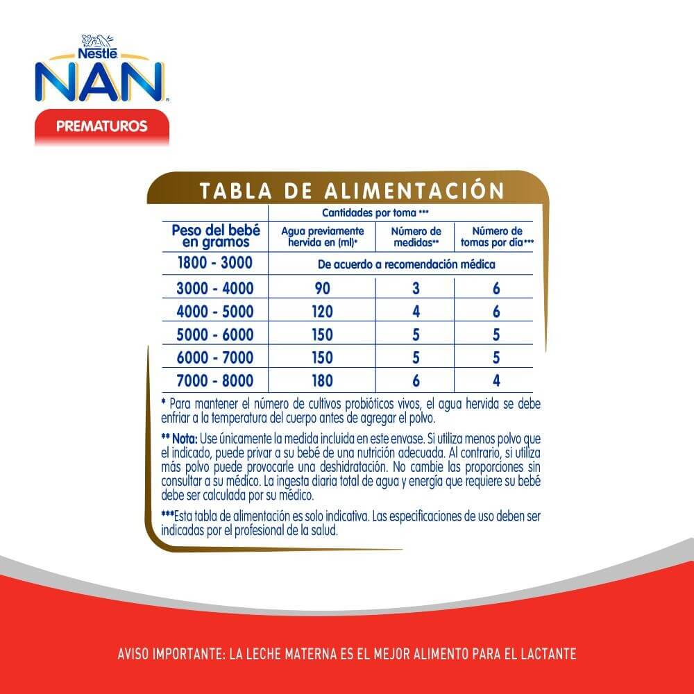 Fórmula Infantil NAN® Prematuros
