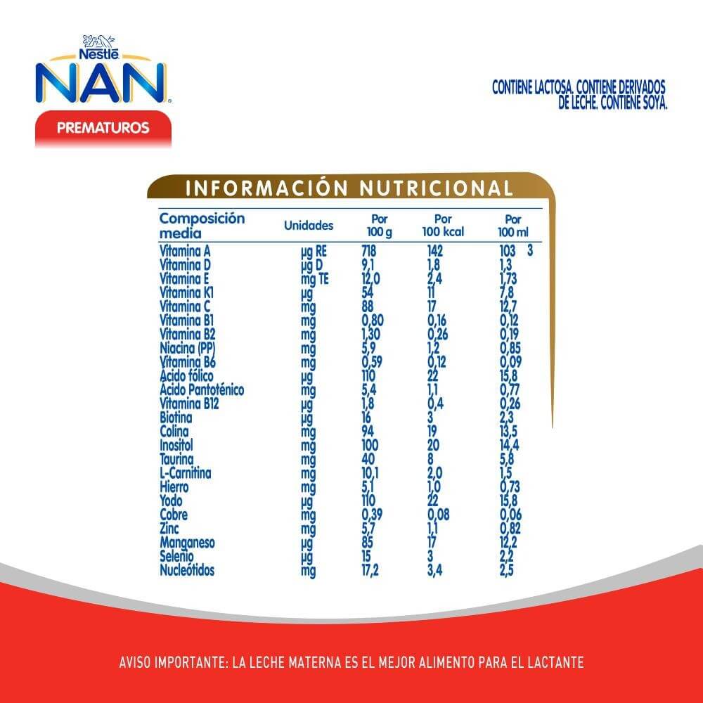 Fórmula Infantil NAN® Prematuros