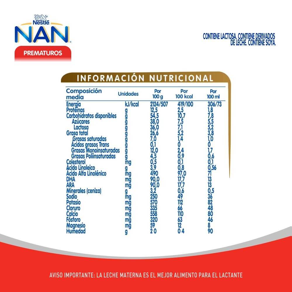 Fórmula Infantil NAN® Prematuros