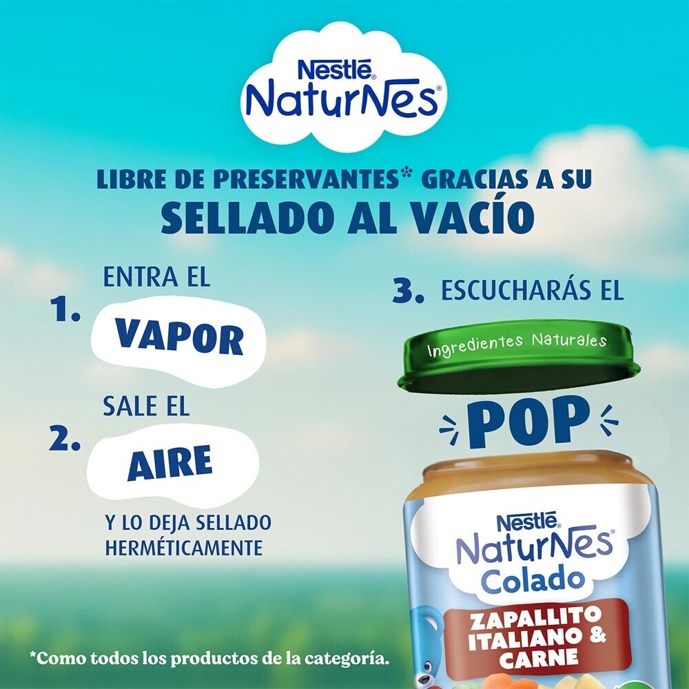 Colado Naturnes Zapallito Italiano y Carne 215g 