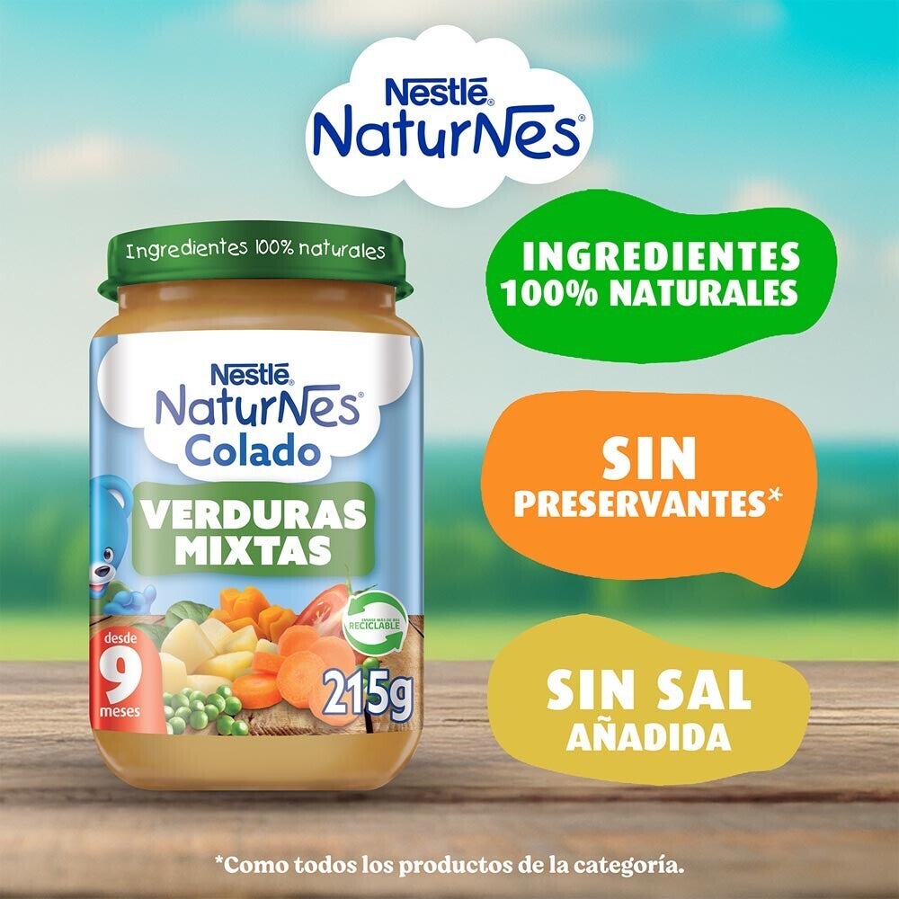 Colado Naturnes Verduras Mixtas 215g