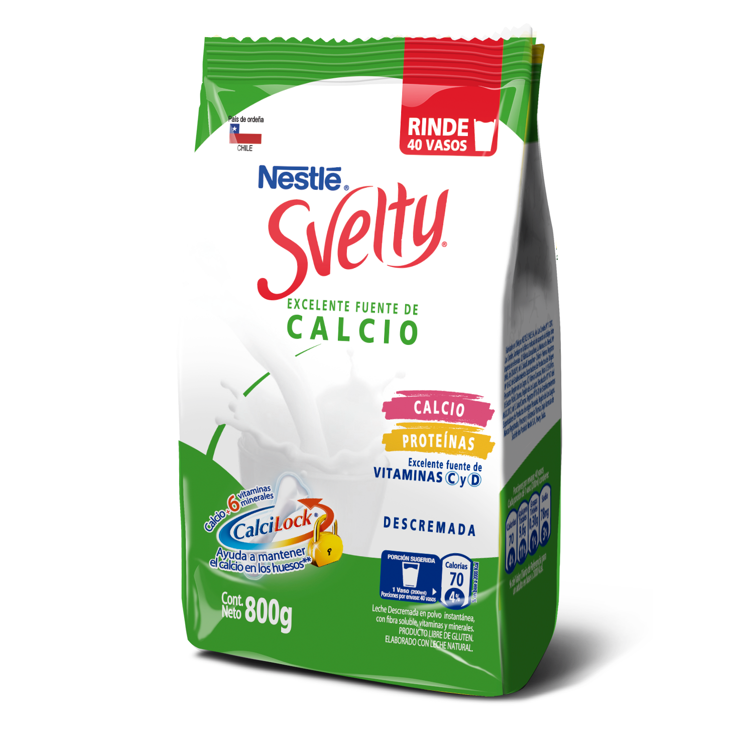 Leche en Polvo SVELTY® Calcio descremada