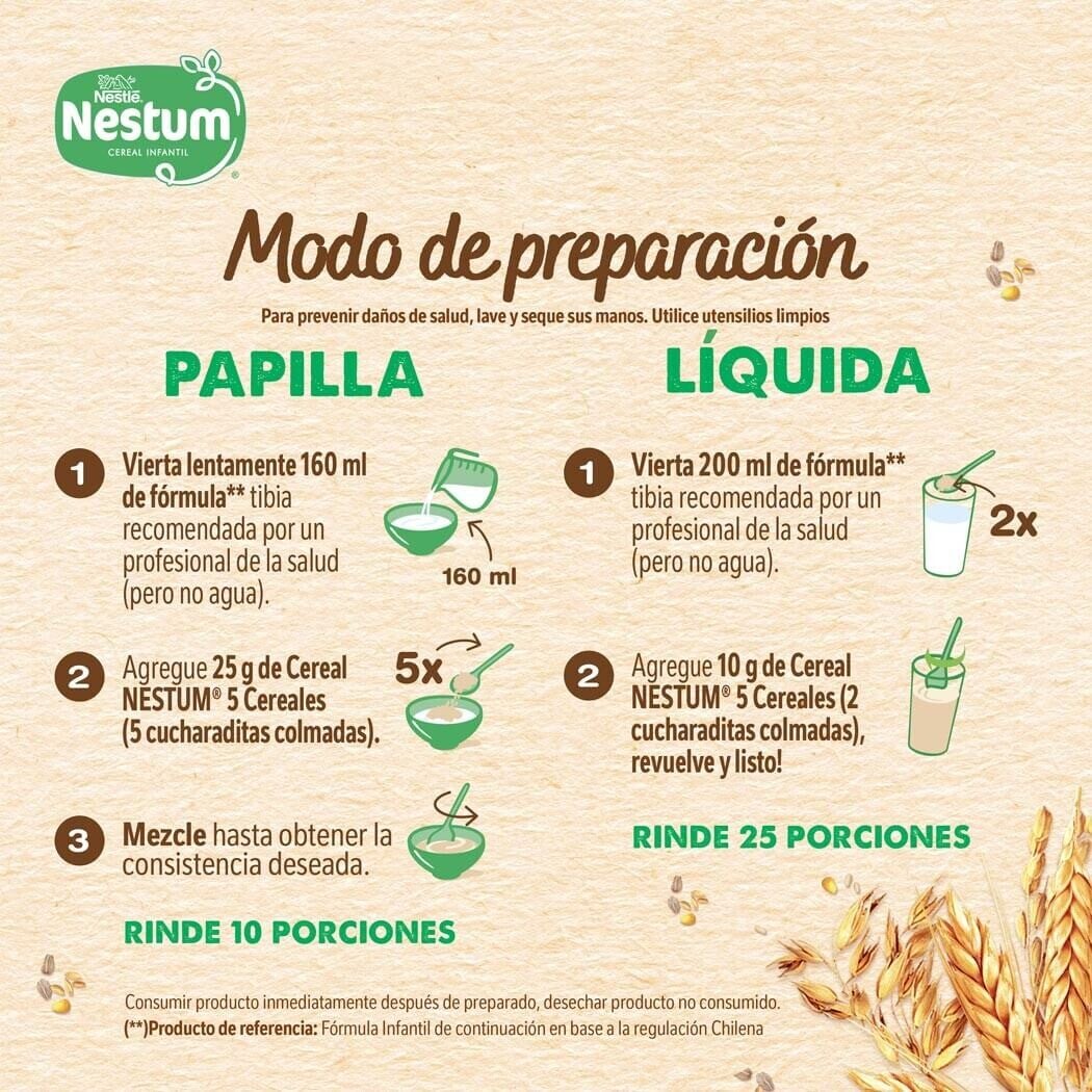 Cereal Infantil Nestum® 5 Cereales 250g