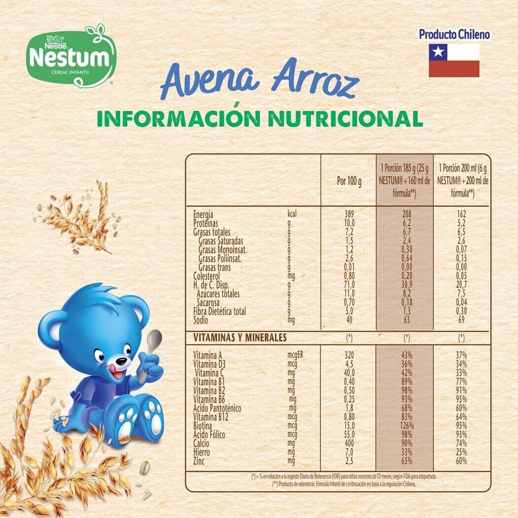 Cereal Infantil Nestum® Avena y Arroz 250g