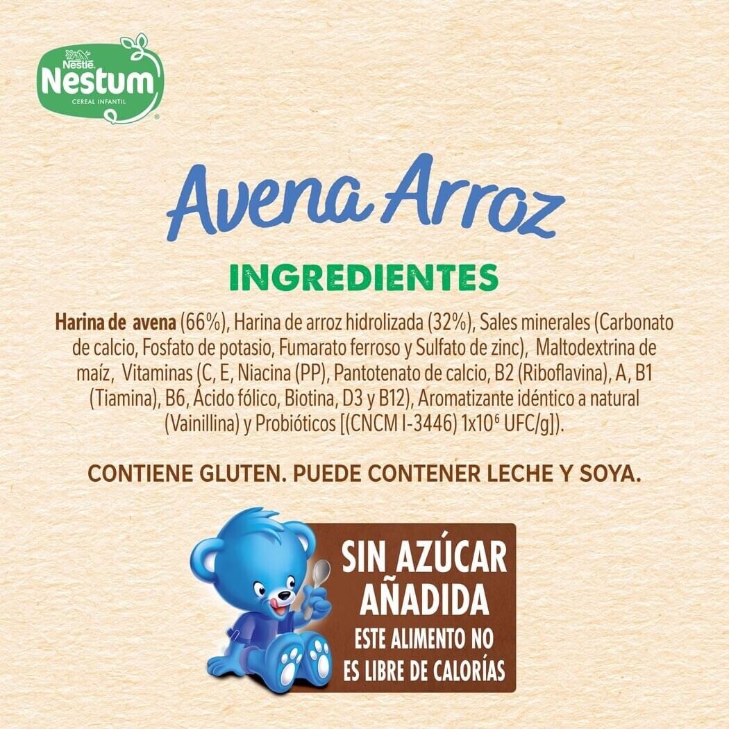 Cereal Infantil Nestum® Avena y Arroz 250g
