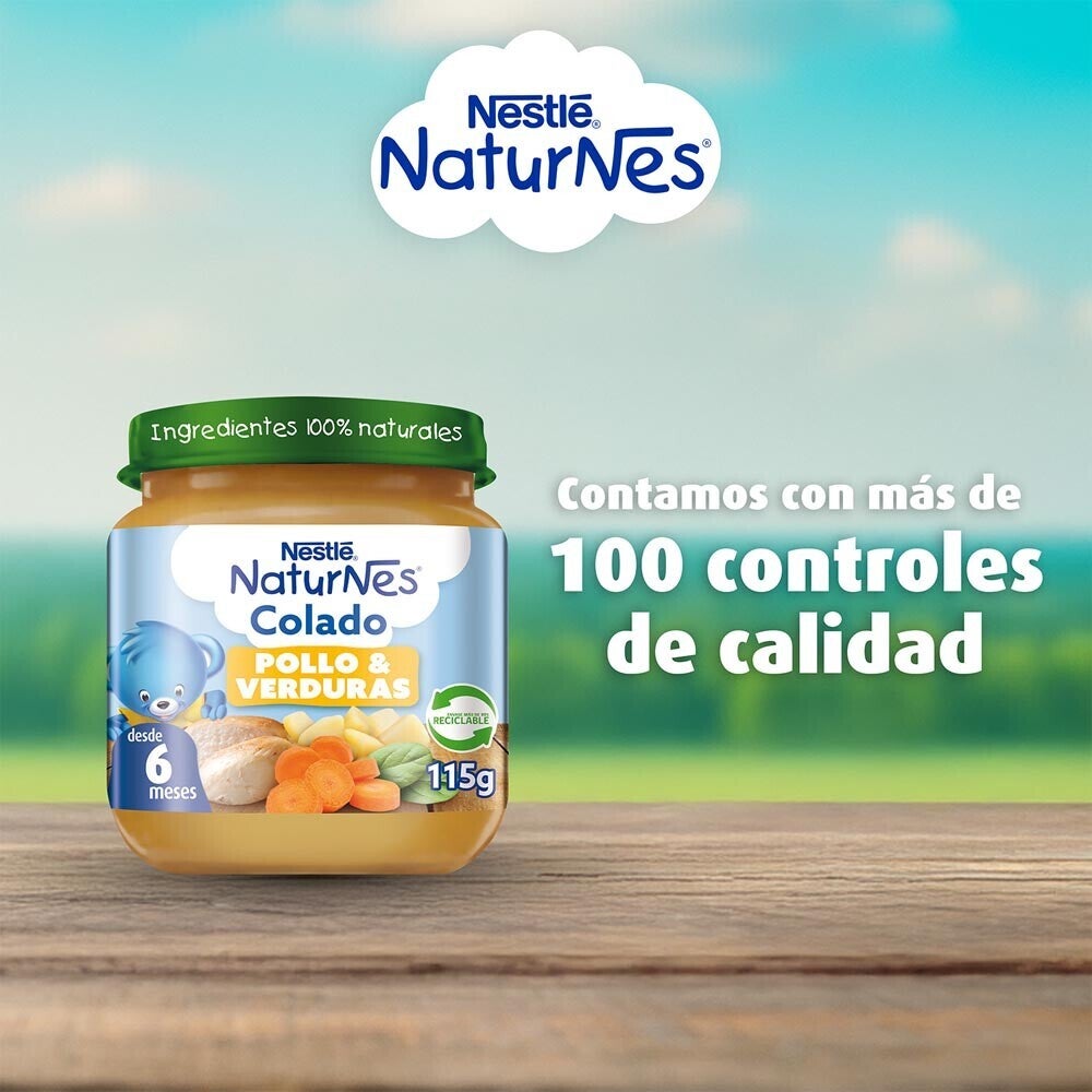 Colado Naturnes Pollo Verduras 115g