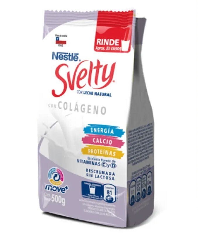 Leche en Polvo SVELTY® con Colágeno Sin lactosa Descremada