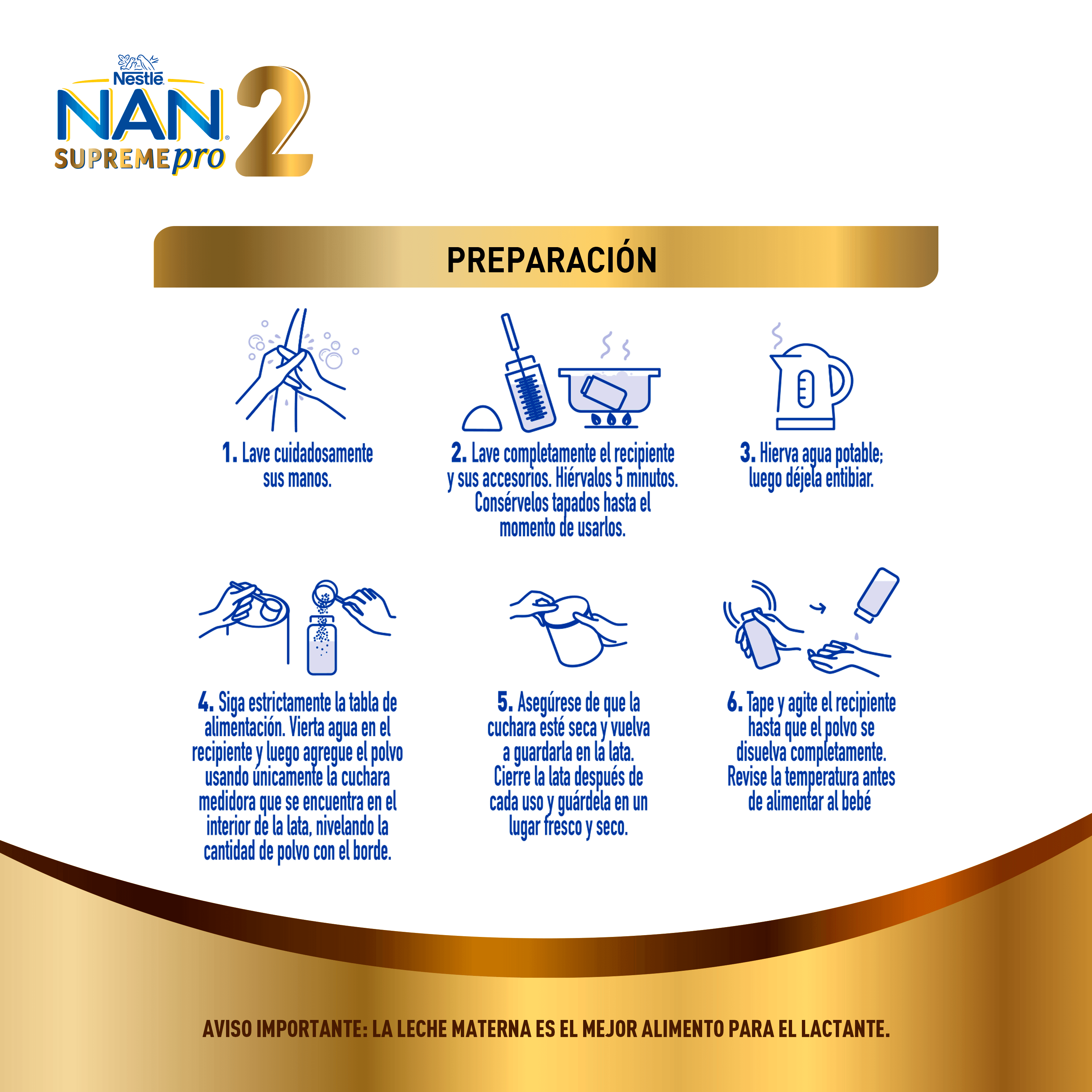 Fórmula Infantil NAN® 2 SupremePro 800g 