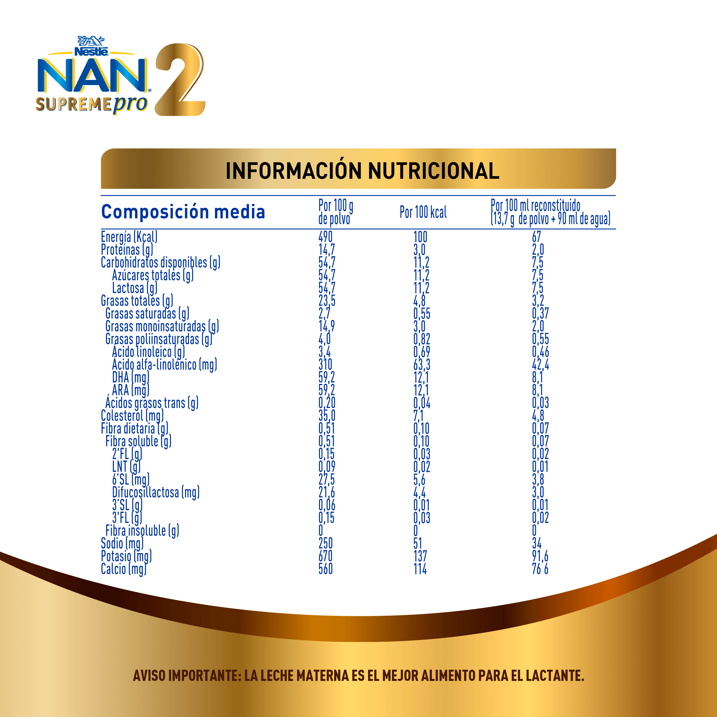 Fórmula Infantil NAN® 2 SupremePro 800g 