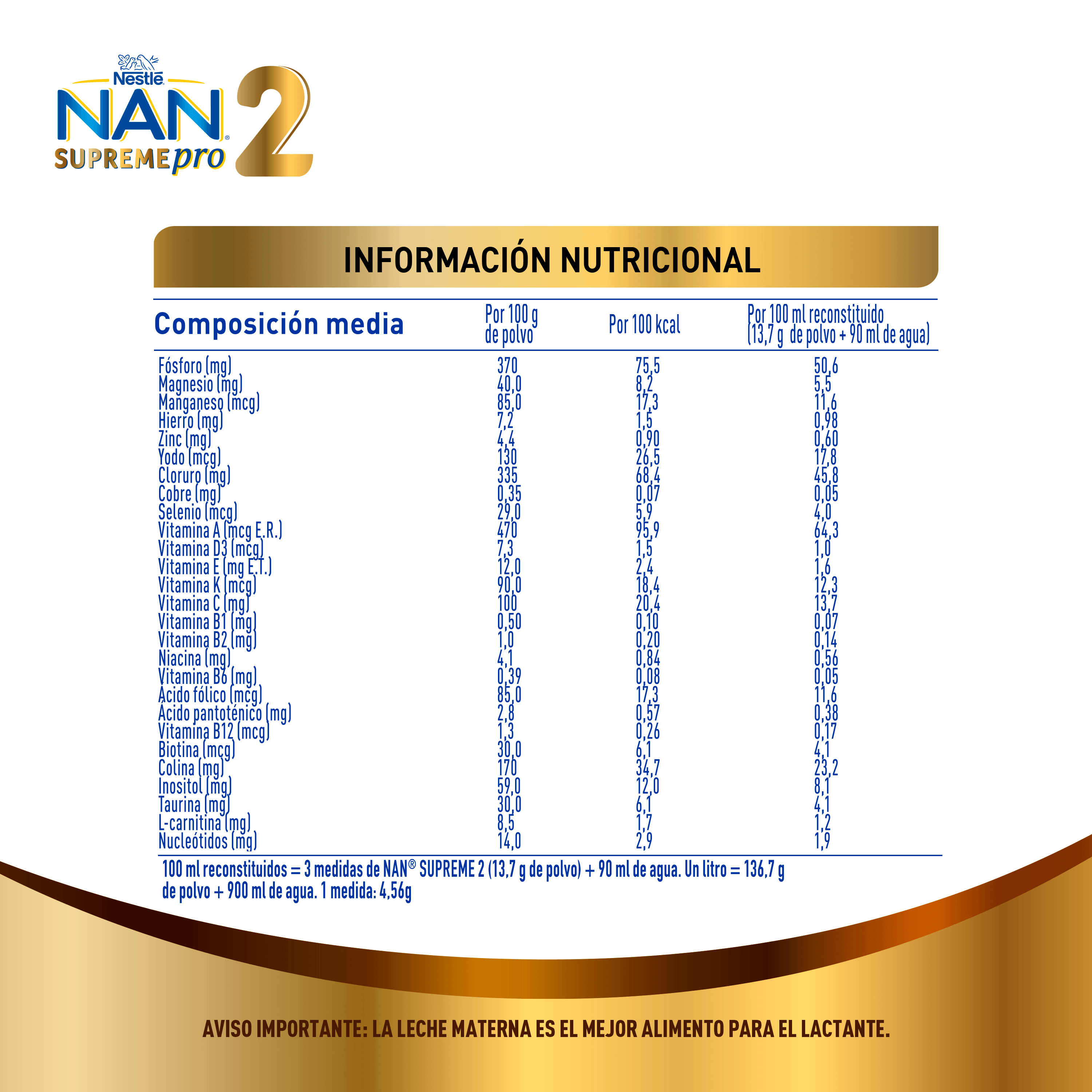 Fórmula Infantil NAN® 2 SupremePro 800g 