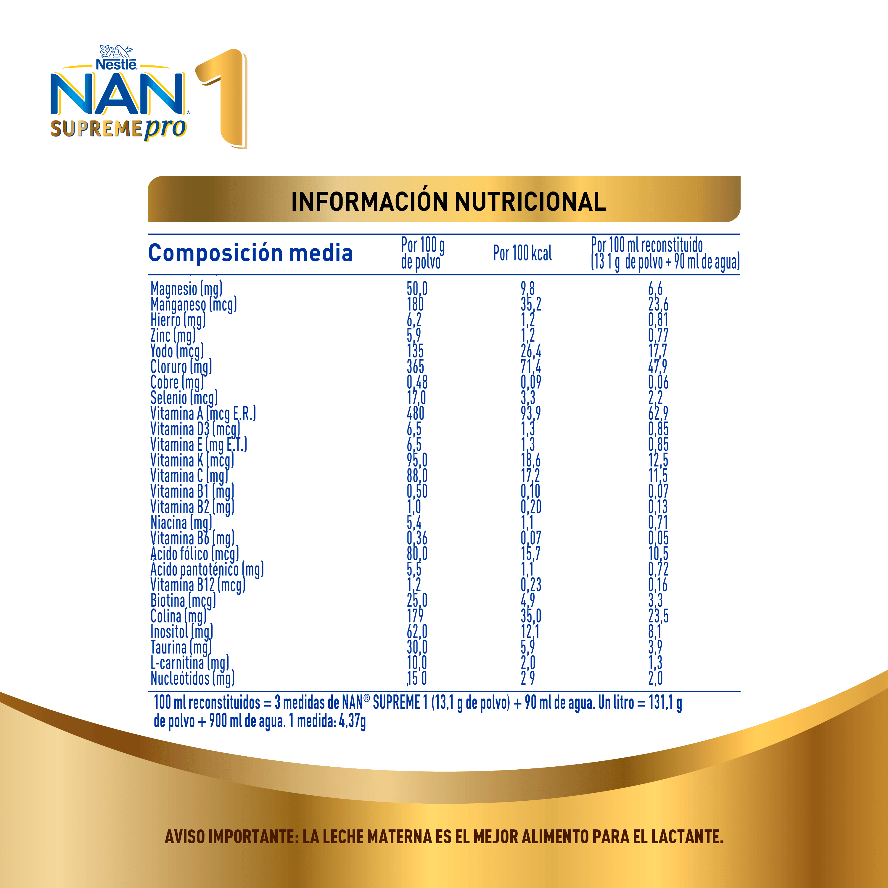 Fórmula Infantil NAN® 1 SupremePro 800g 