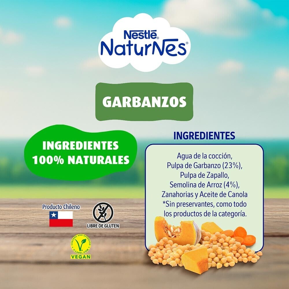 Colado Naturnes Garbanzos 215g