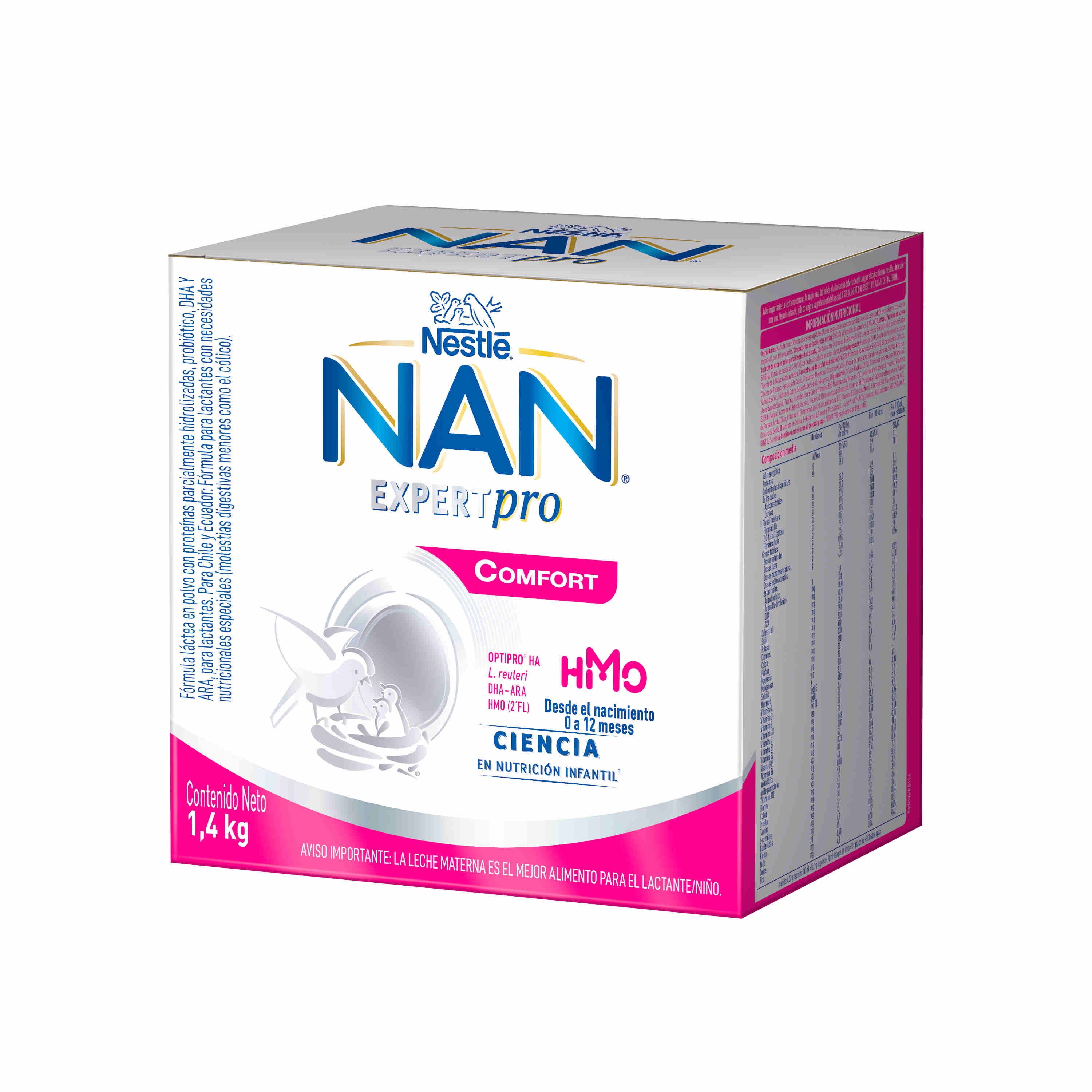 Fórmula láctea NAN® COMFORT EXPERTPRO 1 y 2 