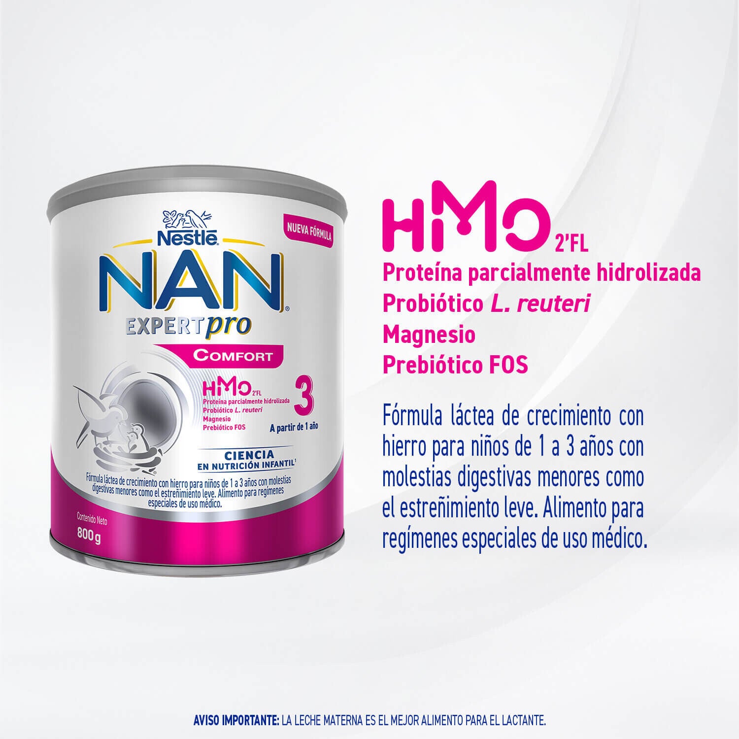 Fórmula Infantil NAN® Comfort Expertpro Etapa 3 800g