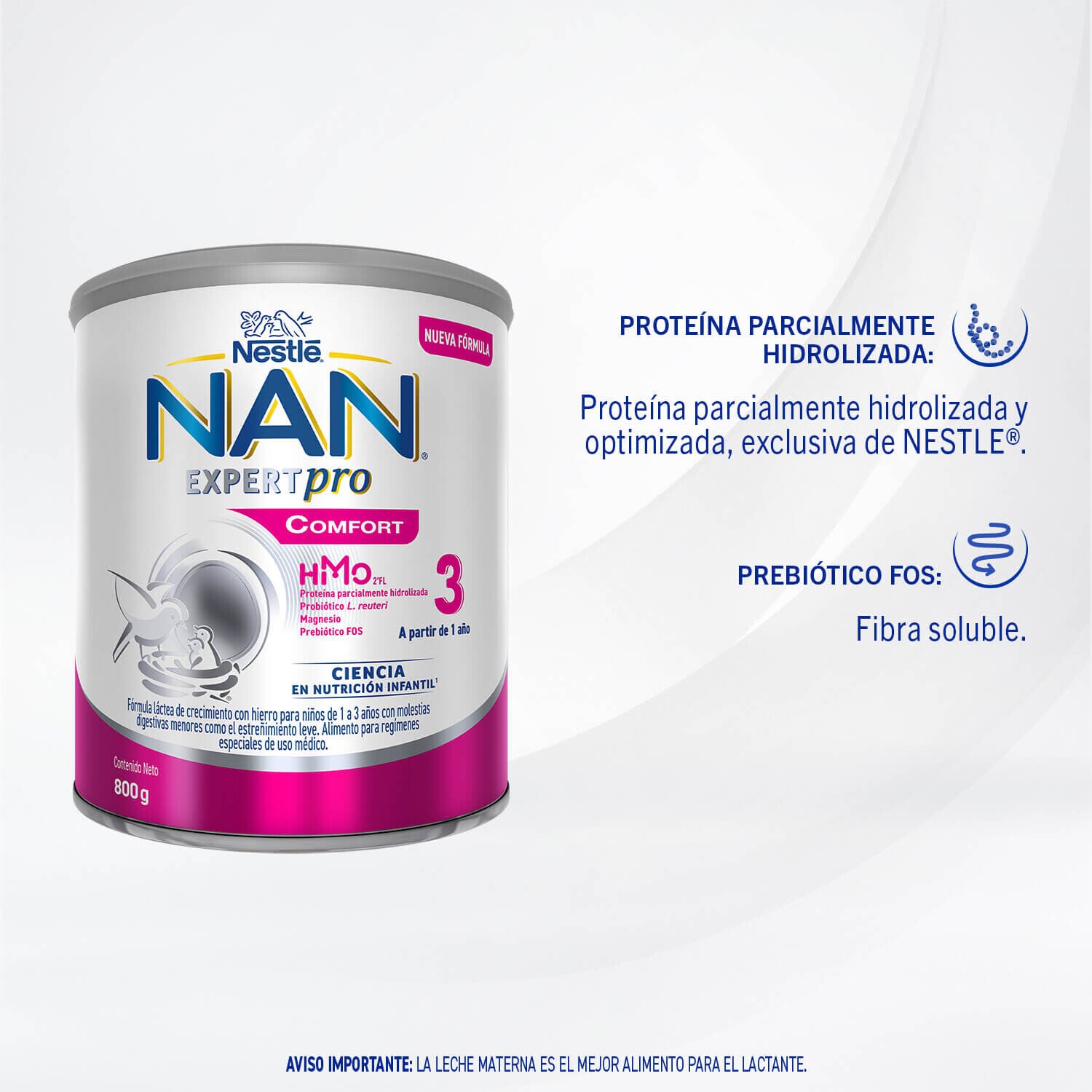 Fórmula Infantil NAN® Comfort Expertpro Etapa 3 800g