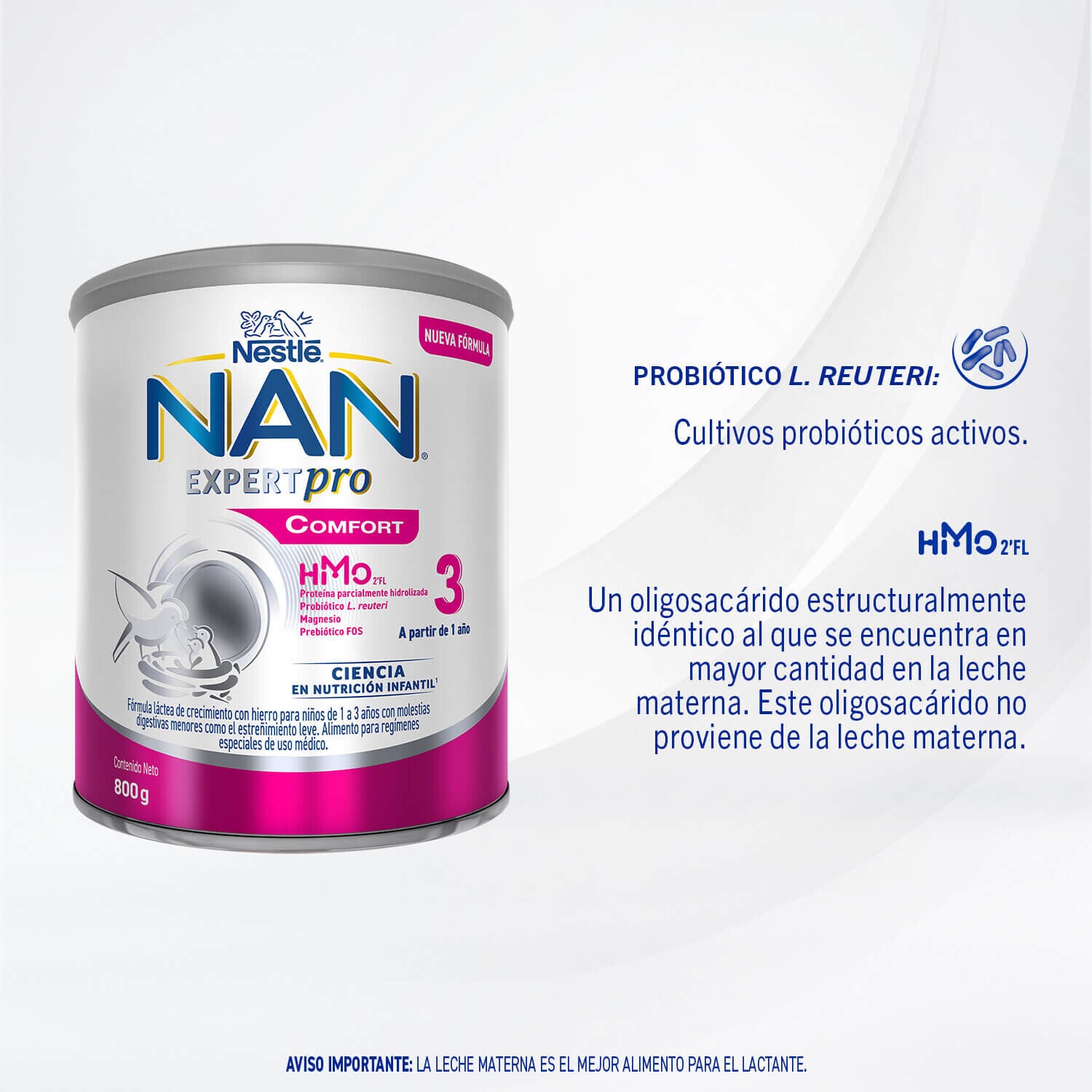 Fórmula Infantil NAN® Comfort Expertpro Etapa 3 800g