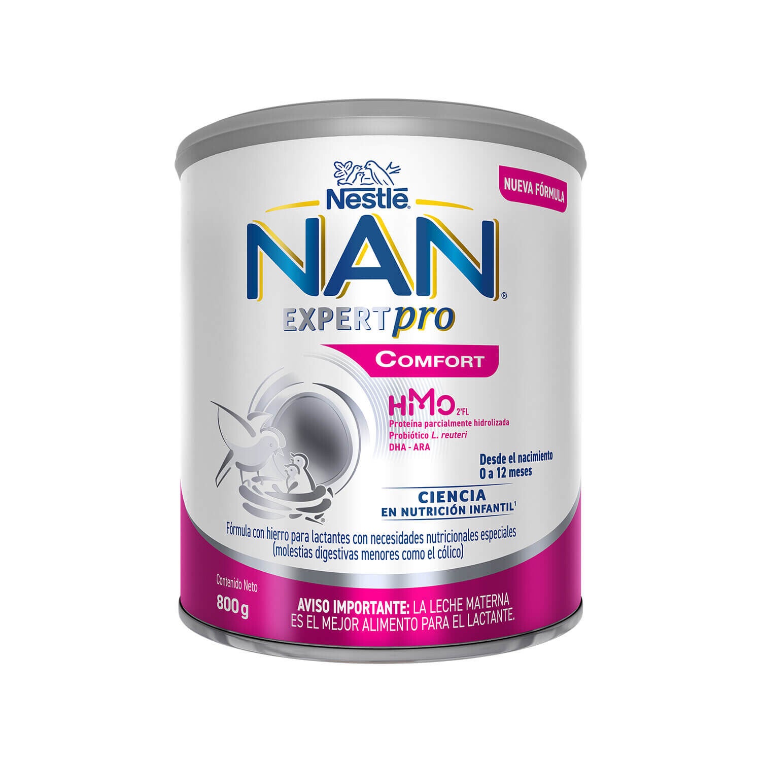 Fórmula Infantil NAN® Comfort Expertpro Etapas 1 y 2 800g 