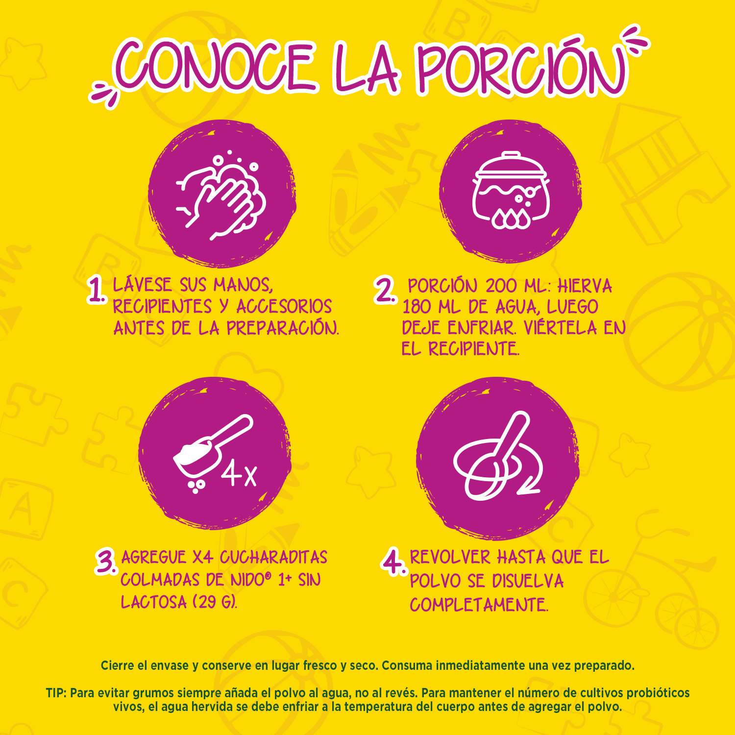 Fórmula Láctea NIDO® 1+ Sin Lactosa