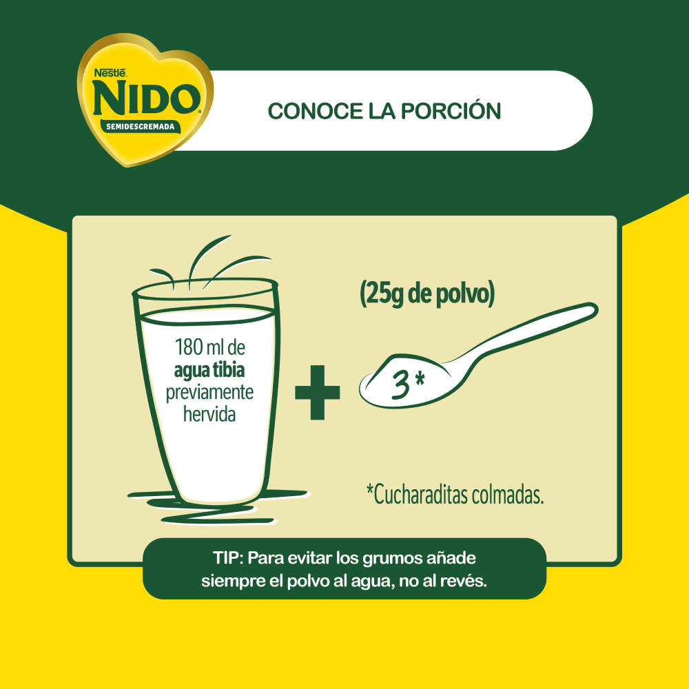 Leche en Polvo NIDO® Semidescremada