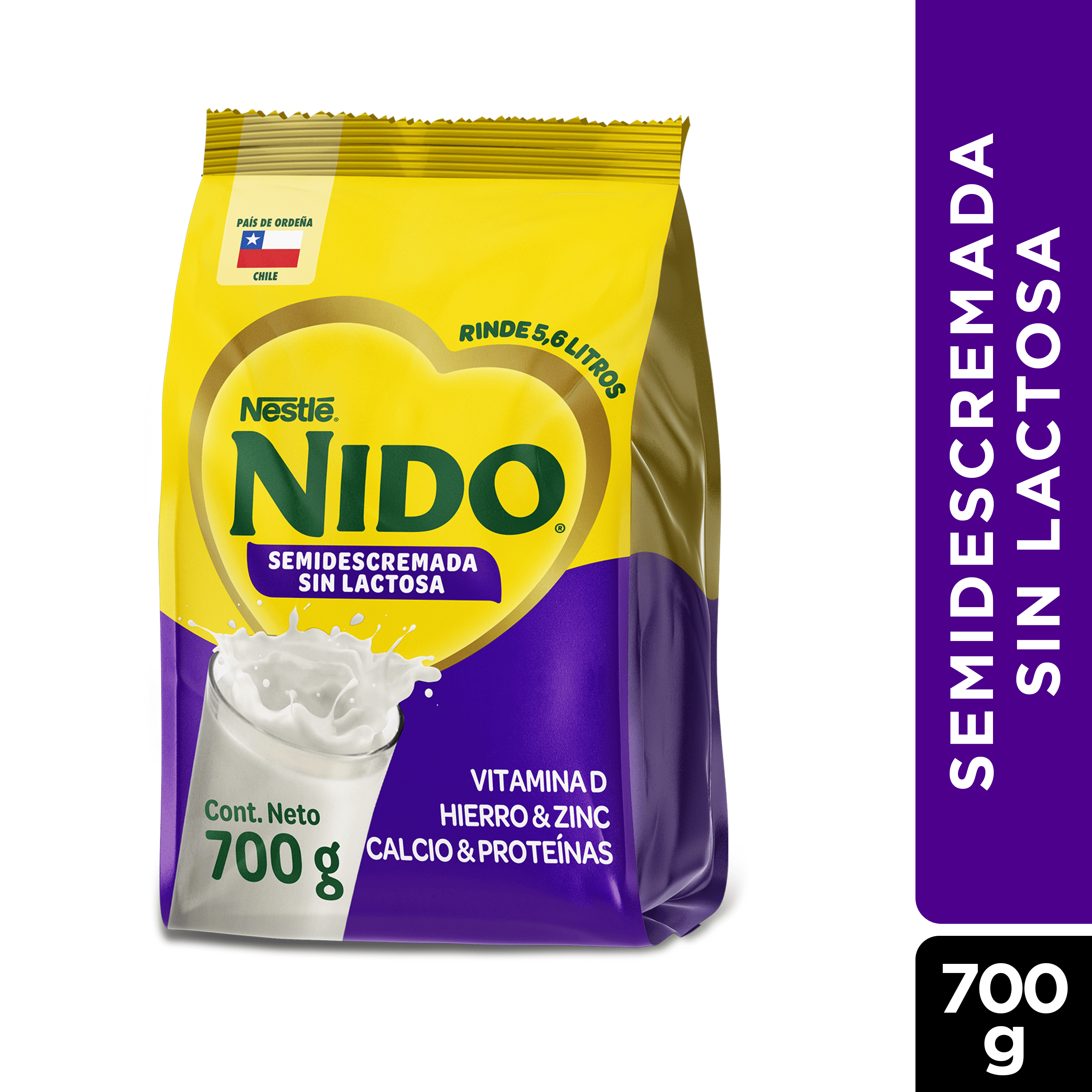 Leche en Polvo NIDO® Semidescremada Sin Lactosa 