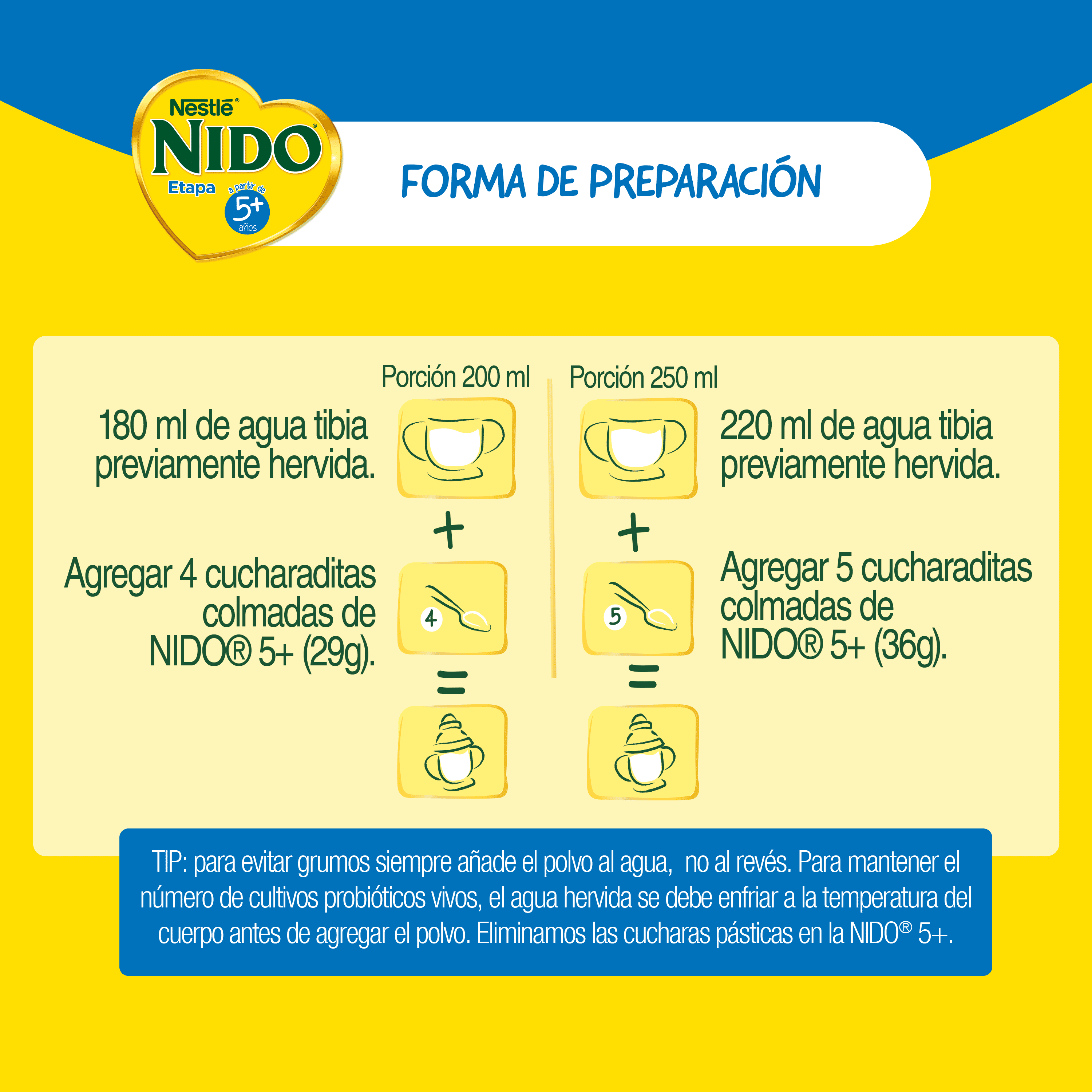 Leche en Polvo NIDO® 5+