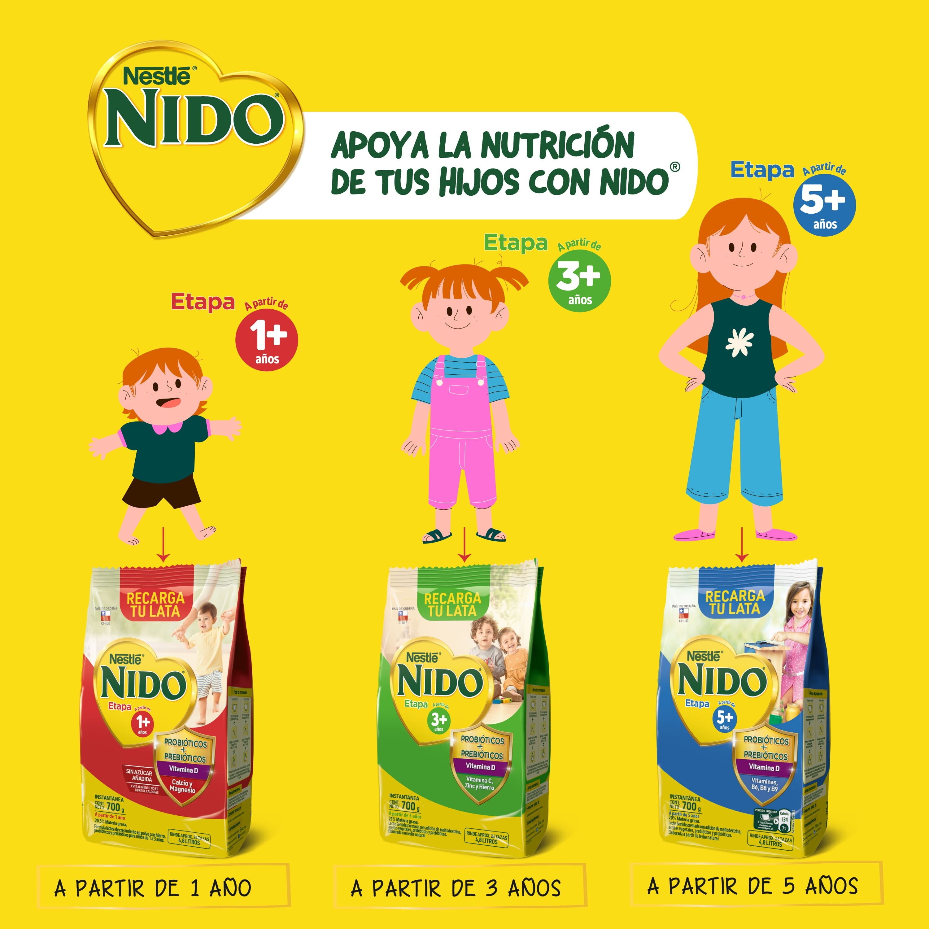 Fórmula Láctea NIDO® 1+