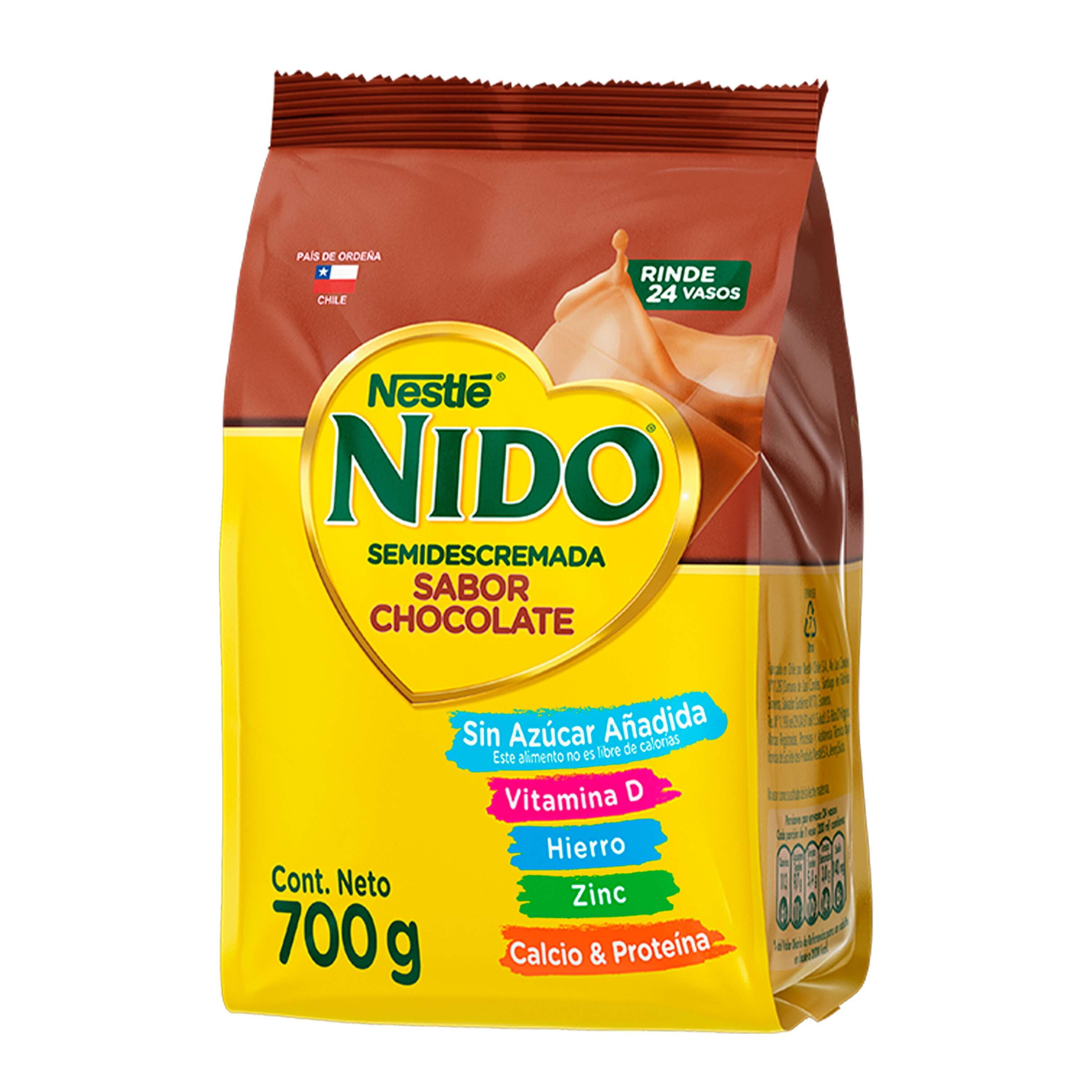 Nido Semidescremada Sabor Chocolate