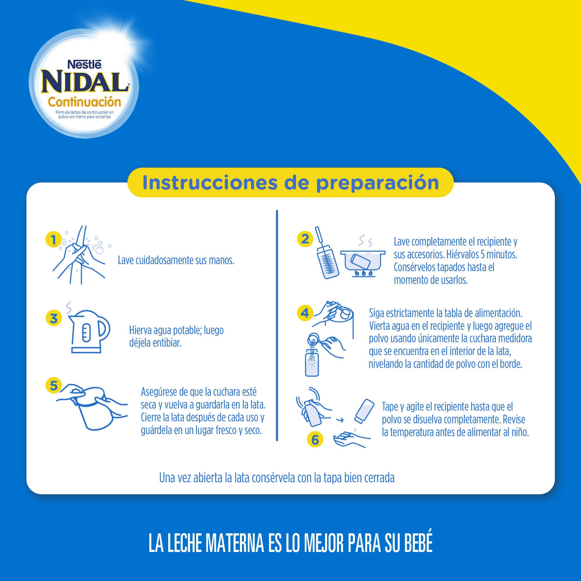 Fórmula Láctea NIDAL® 2 Continuación