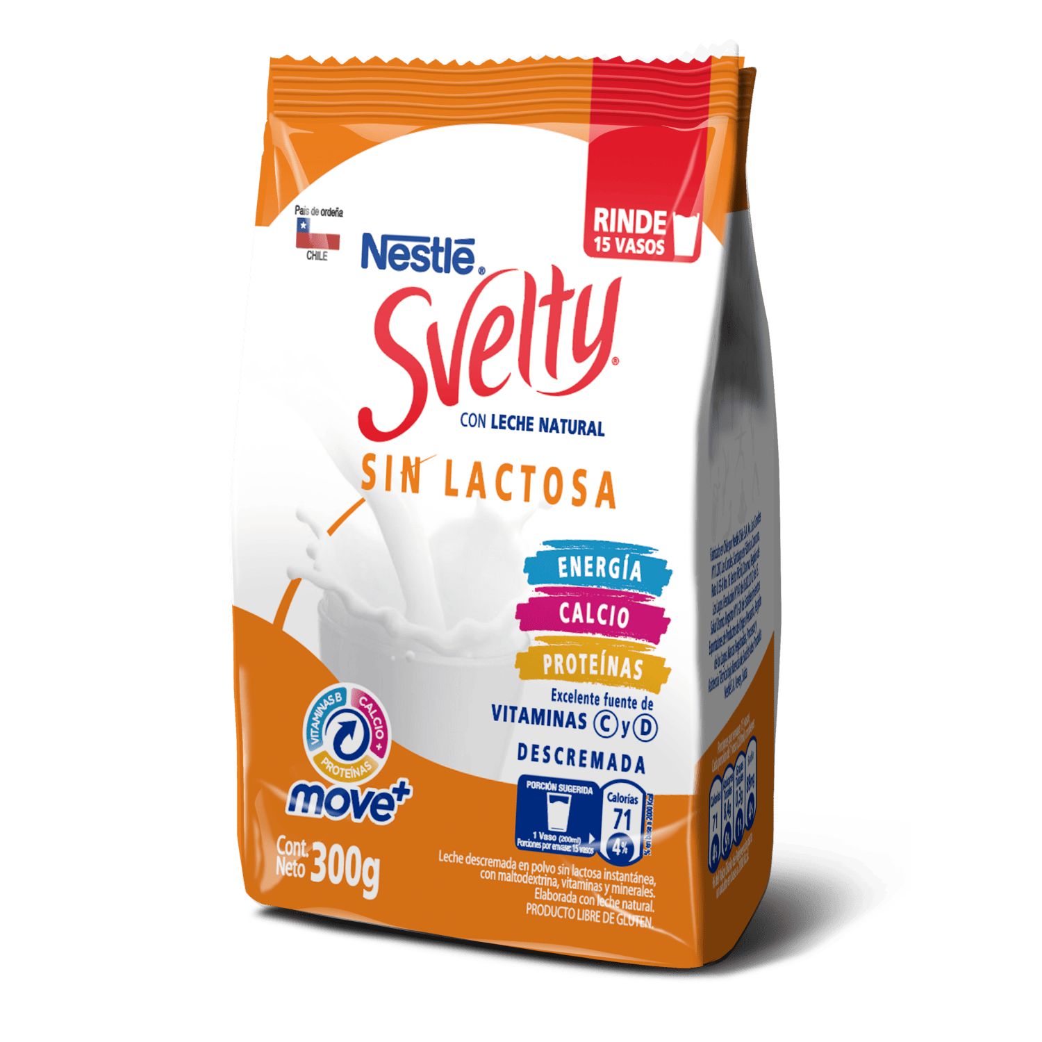Leche en Polvo SVELTY® Sin lactosa Descremada