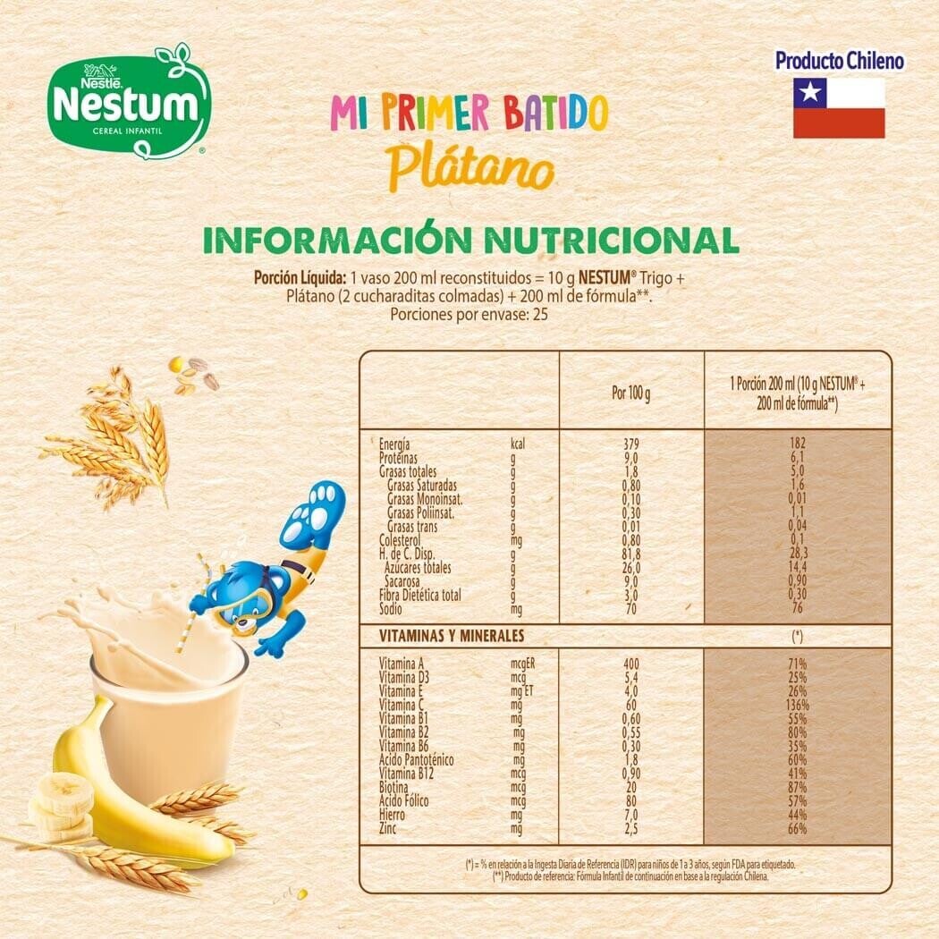 Cereal Infantil Nestum Plátano 250g